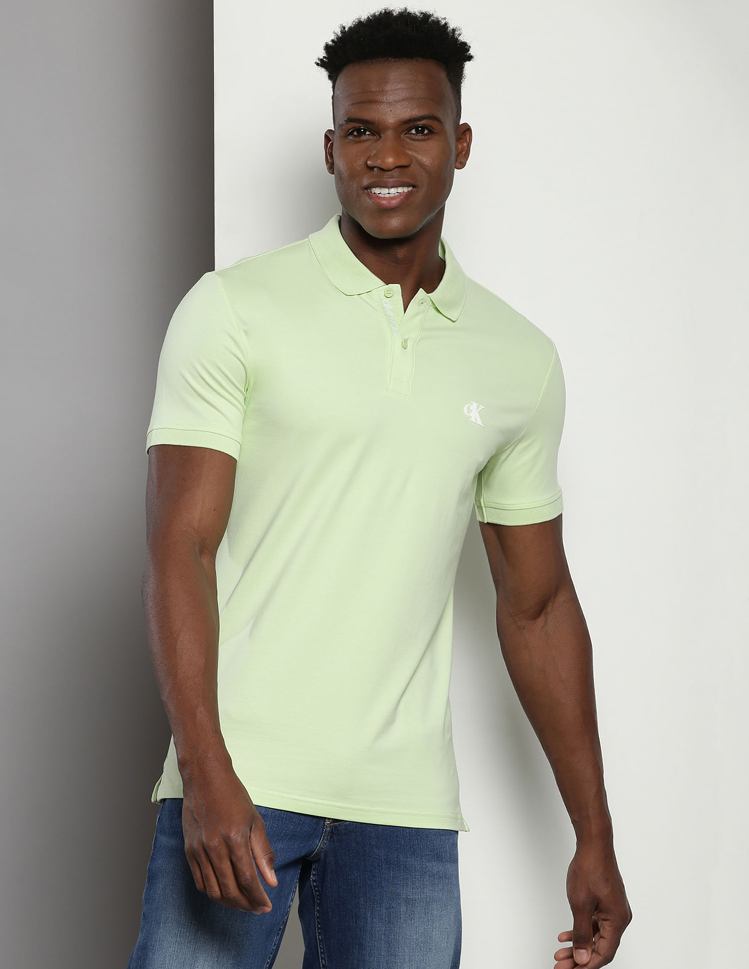 Calvin Klein Slim Fit Solid Polo Shirt
