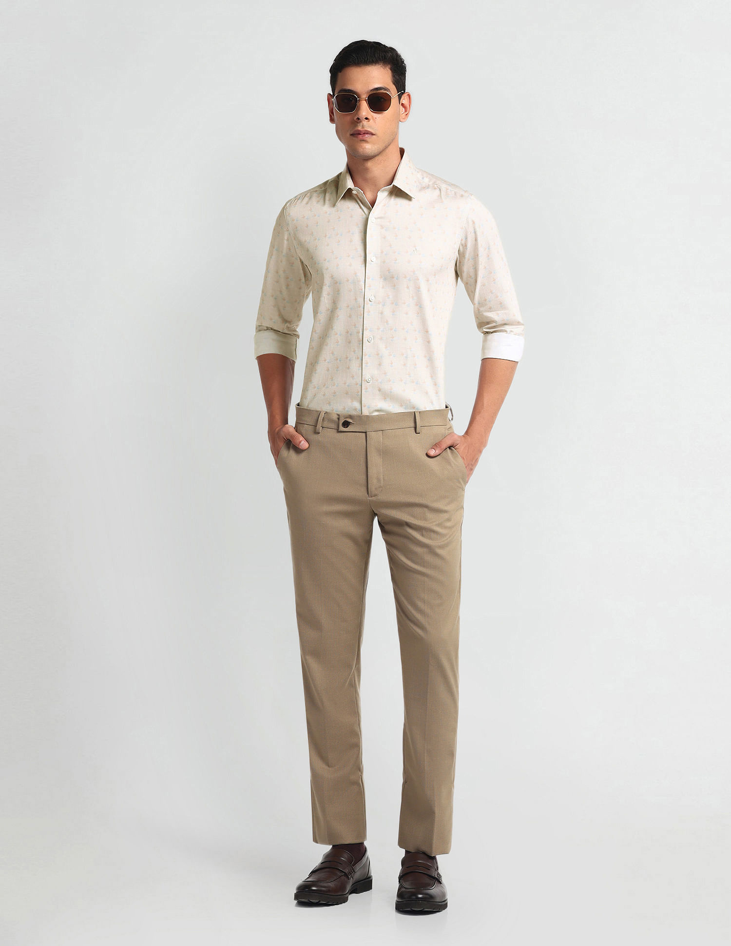 Arrow Newyork Geometric Print Slim Fit Shirt