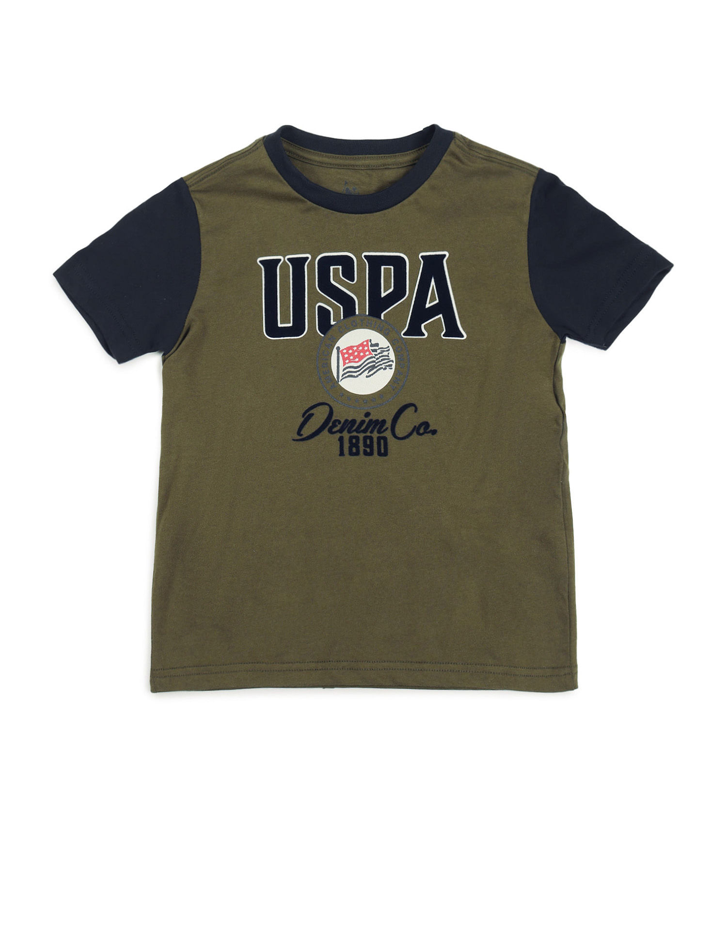 U.S. Polo Assn. Kids Boys Pure Cotton Regular Fit T-Shirt