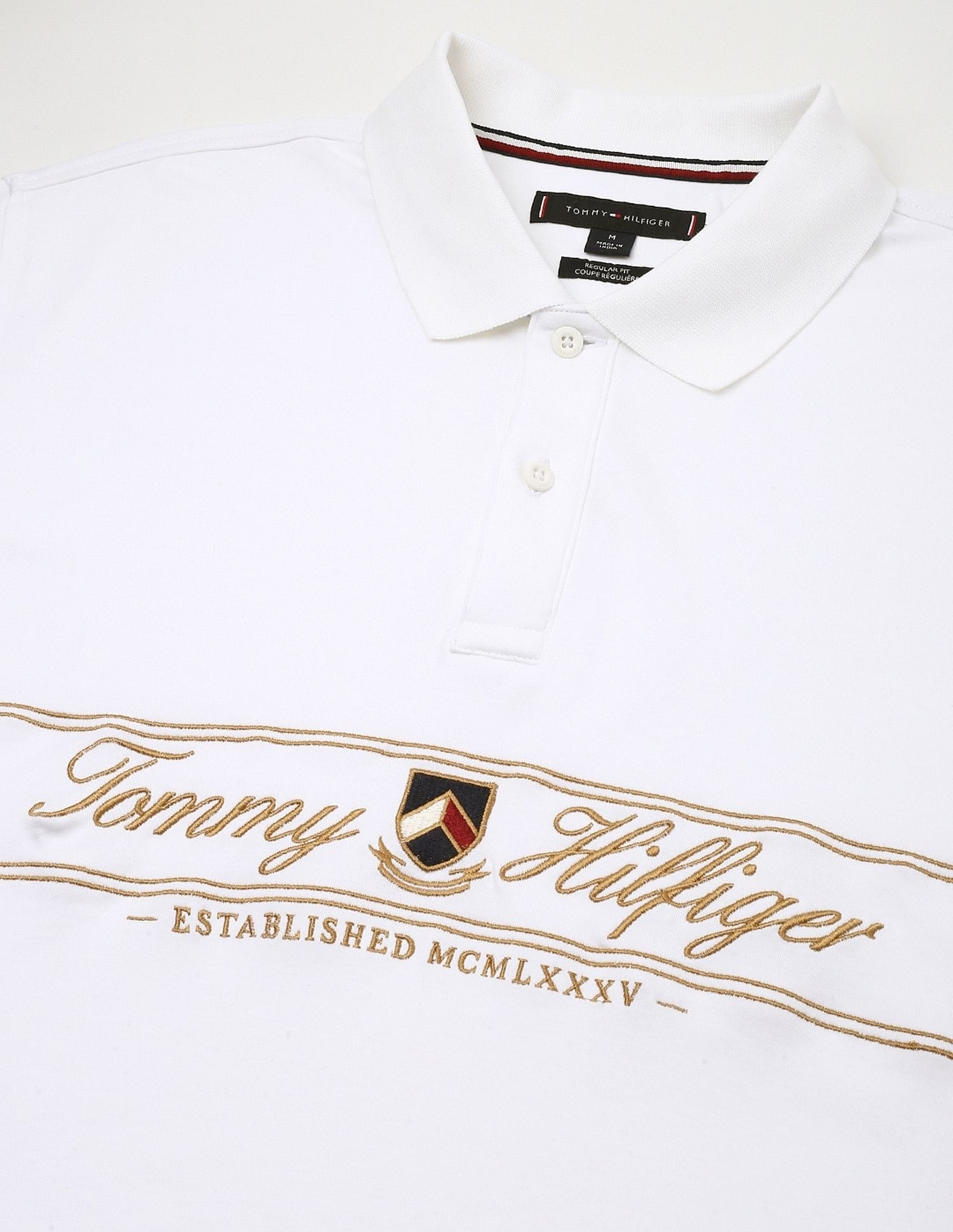 Tommy Hilfiger Embroidered Logo Regular-Fit Cotton Polo Shirt