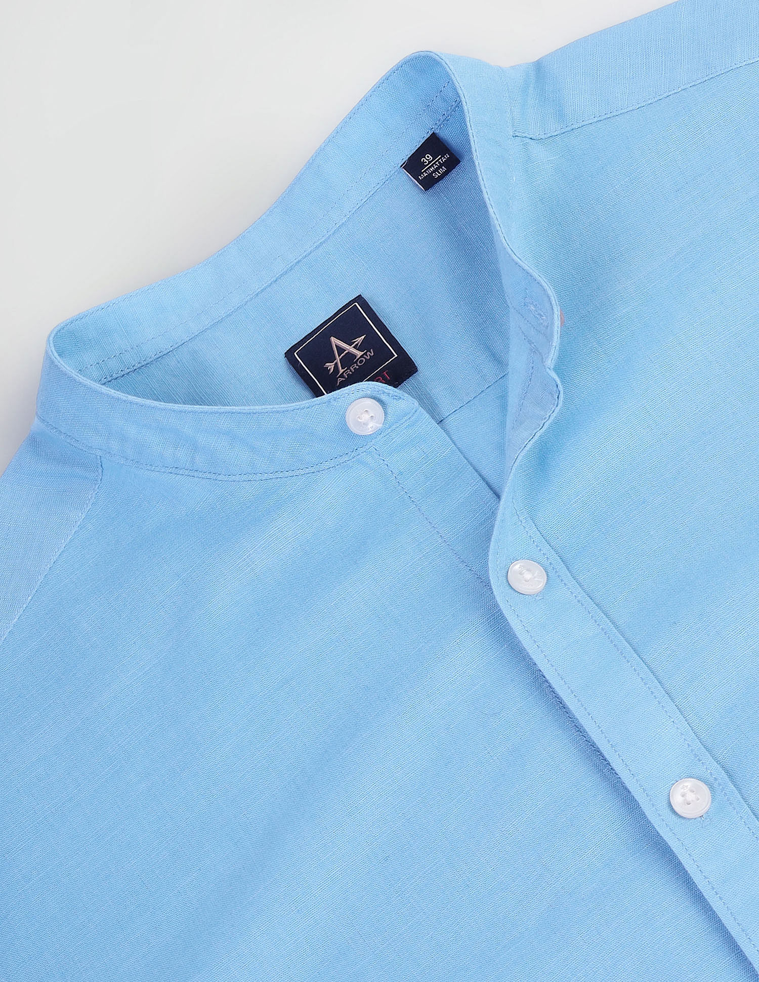 Arrow Sports Mandarin Collar Slim Fit Shirt