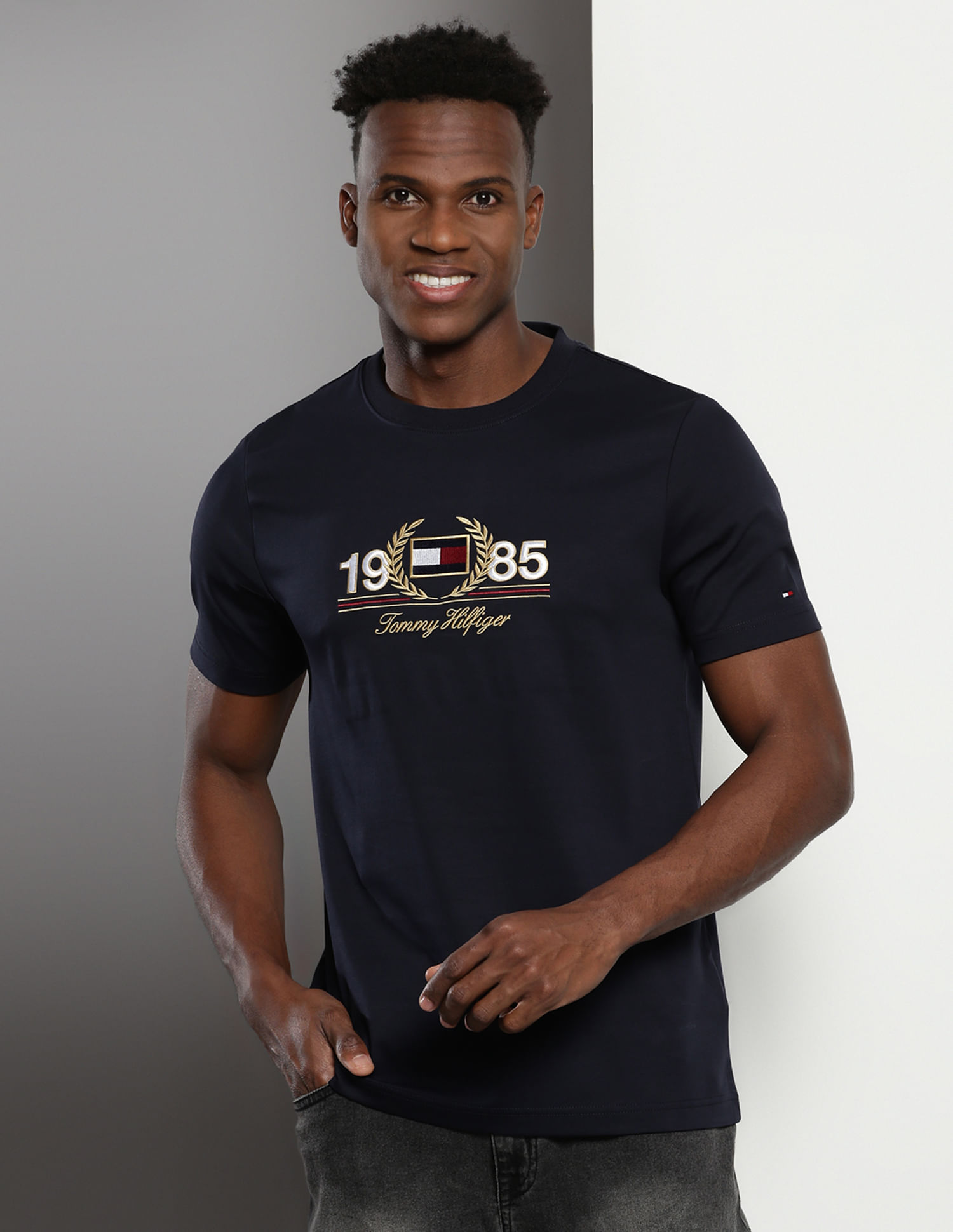 Tommy Hilfiger Sustainable Embroidered Laurel T-Shirt