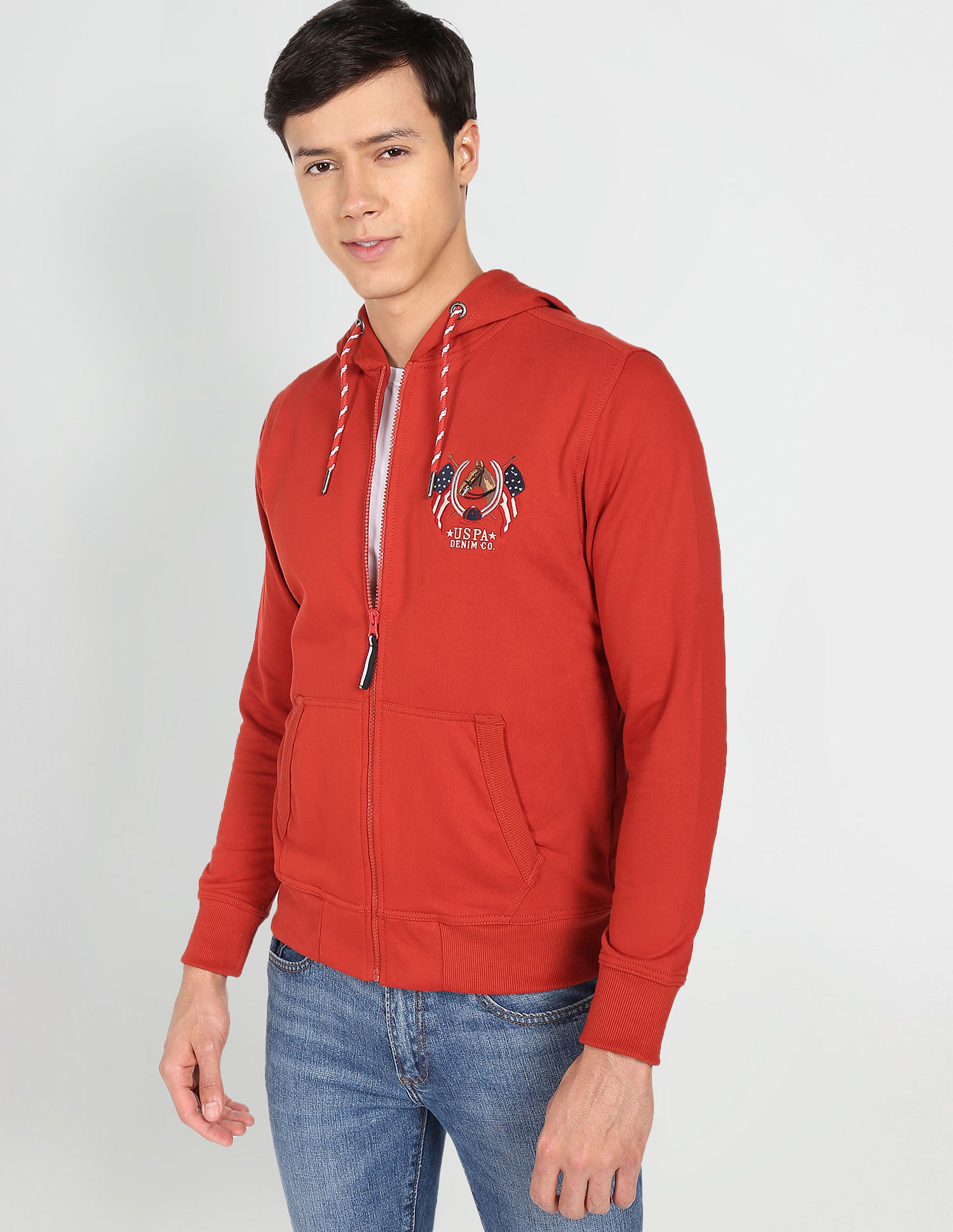 Buy U.S. Polo Assn. Hooded Zip Up Sweatshirt - NNNOW.com