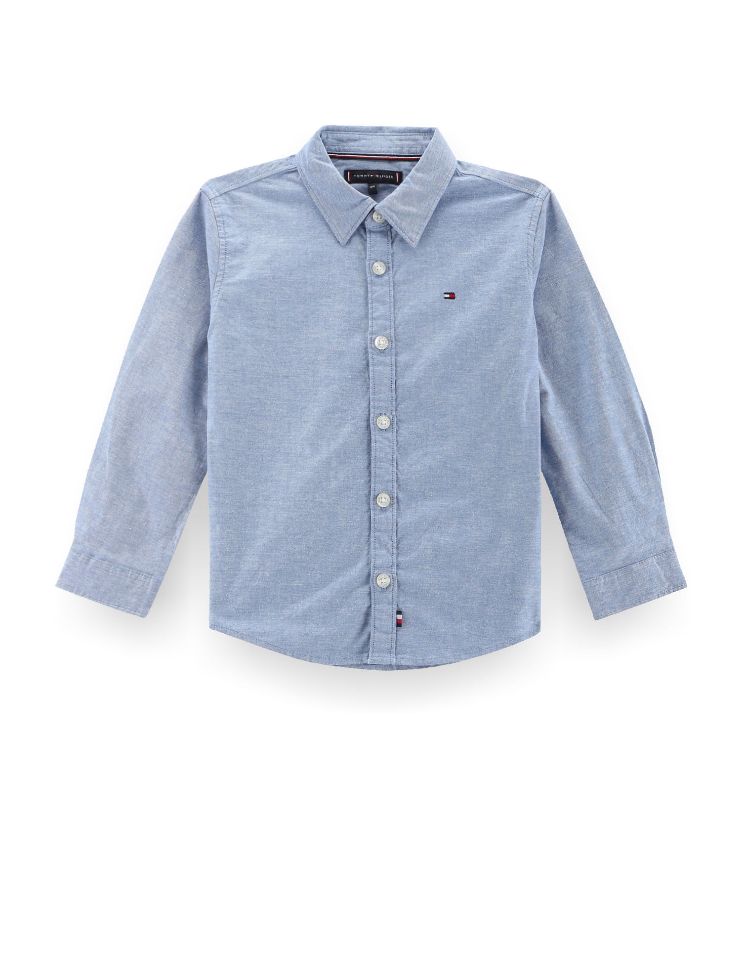 Tommy Hilfiger Kids Boys Transitional Cotton Oxford Shirt