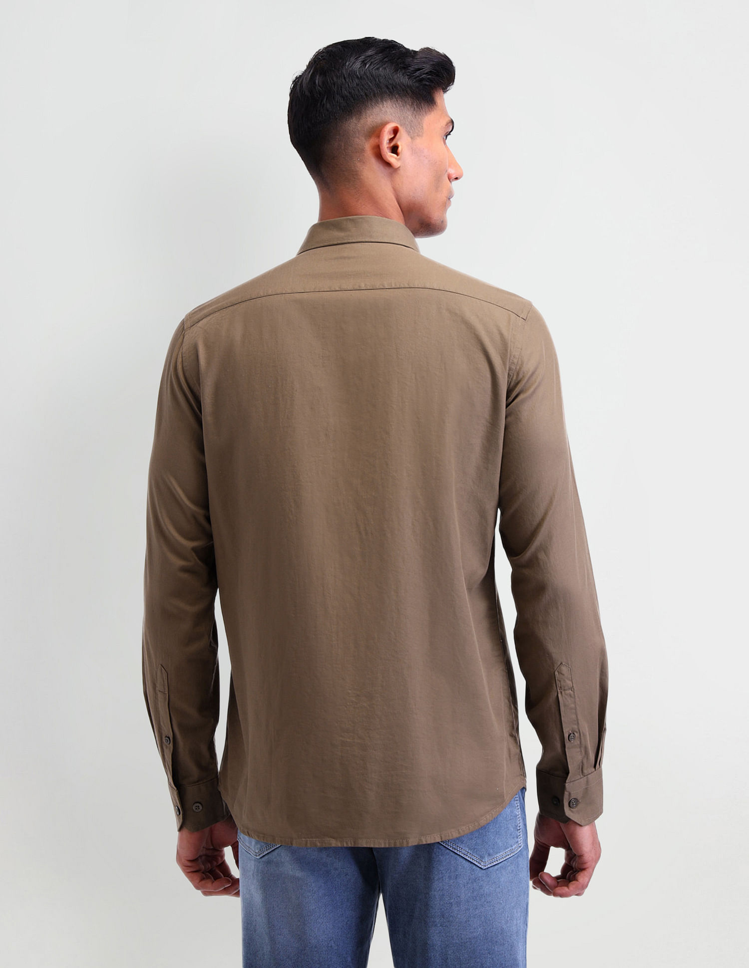 Arrow Sport Horizontal Striped Slim Fit Shirt