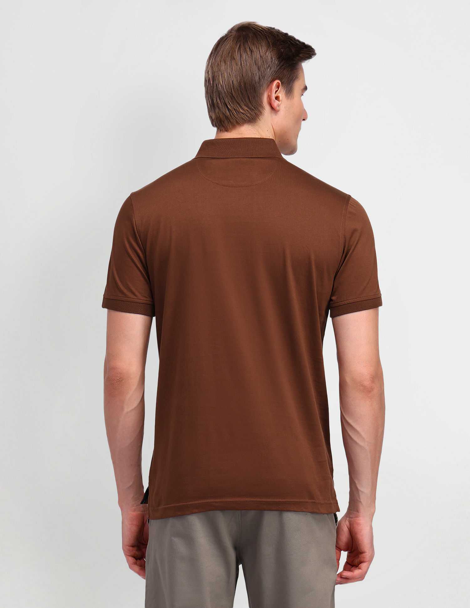 Arrow Solid Regular Cotton Polo Shirt