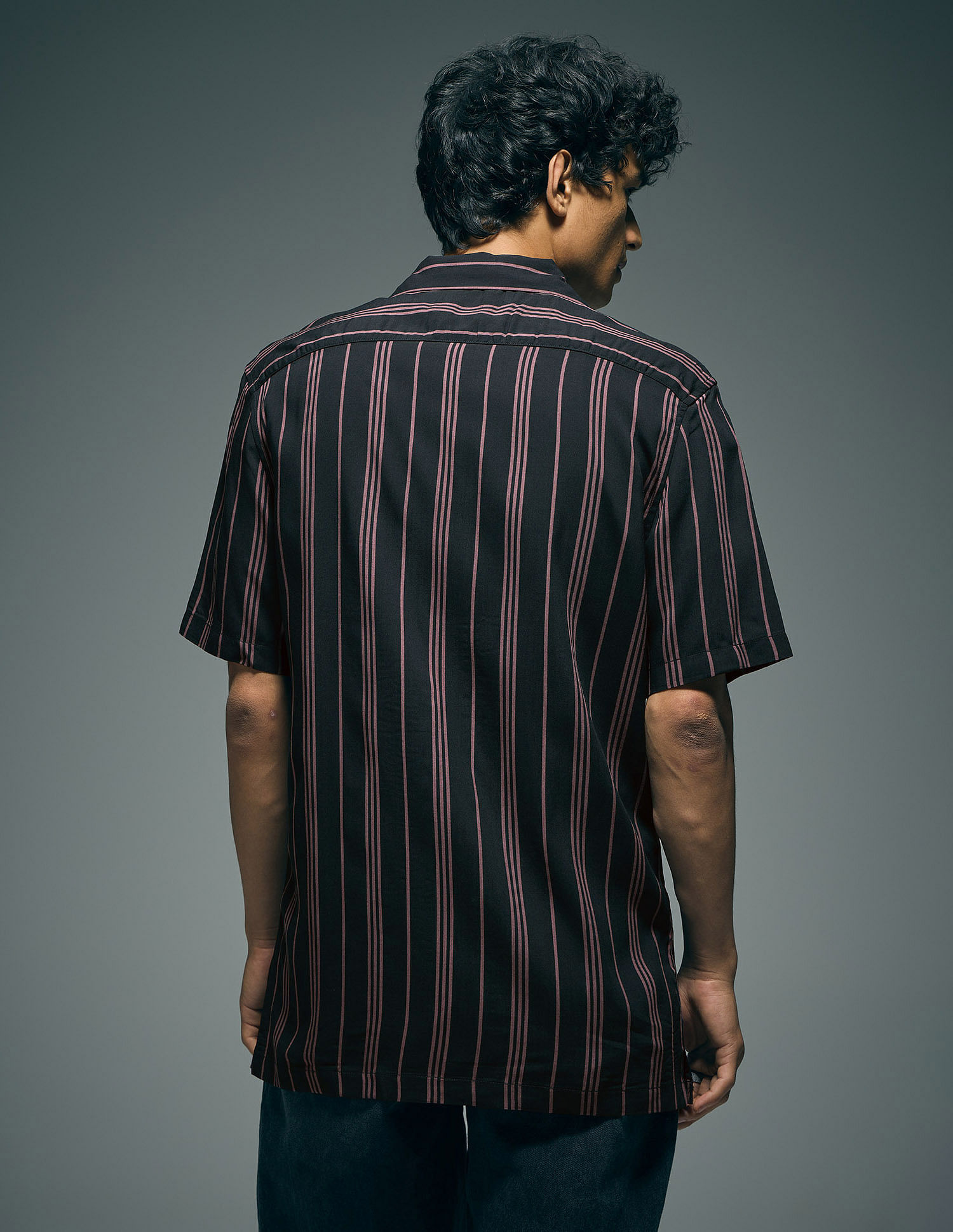 Flying Machine Vertical Striped Original Cuban Shirt