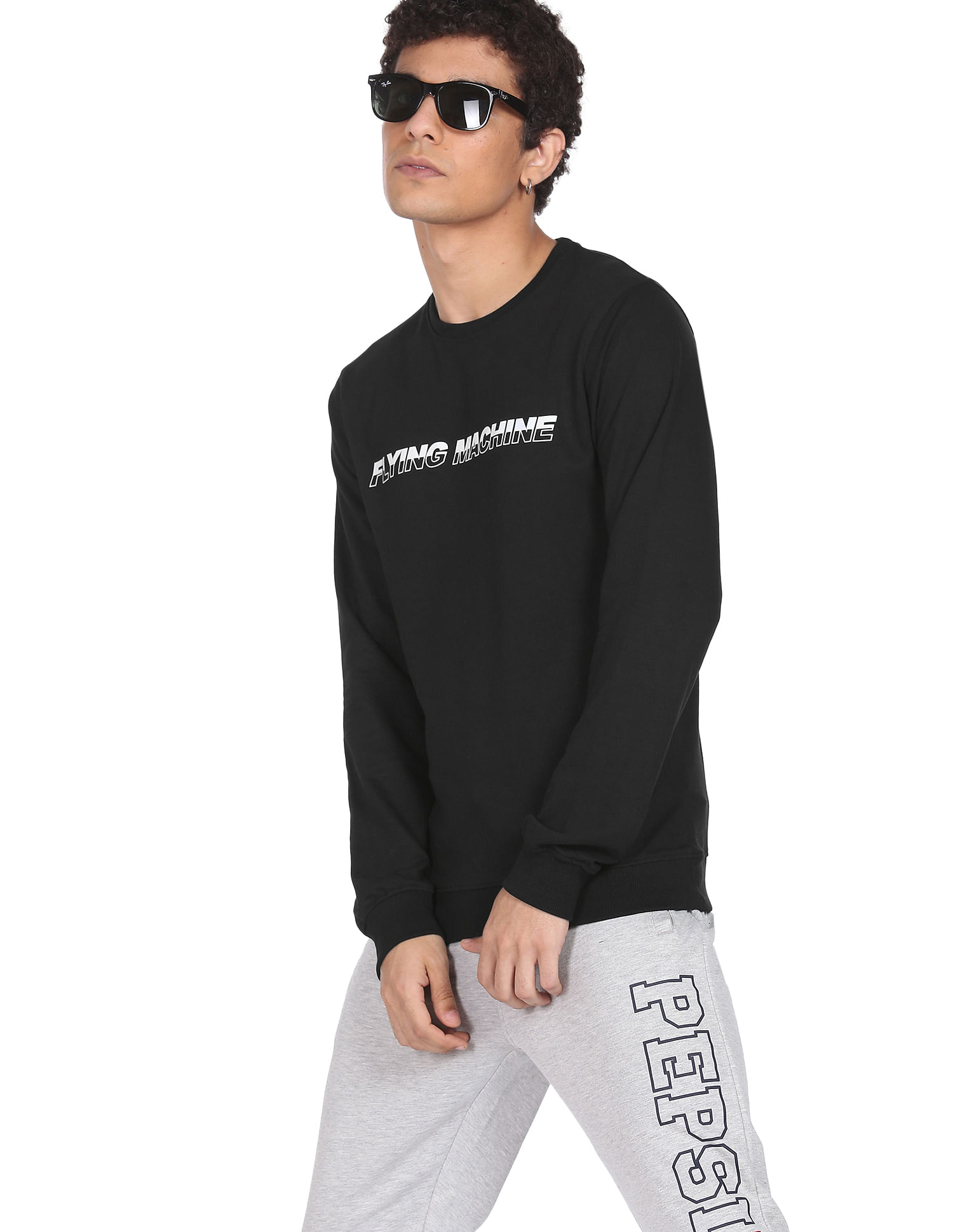 Flying machine sale black sweatshirt