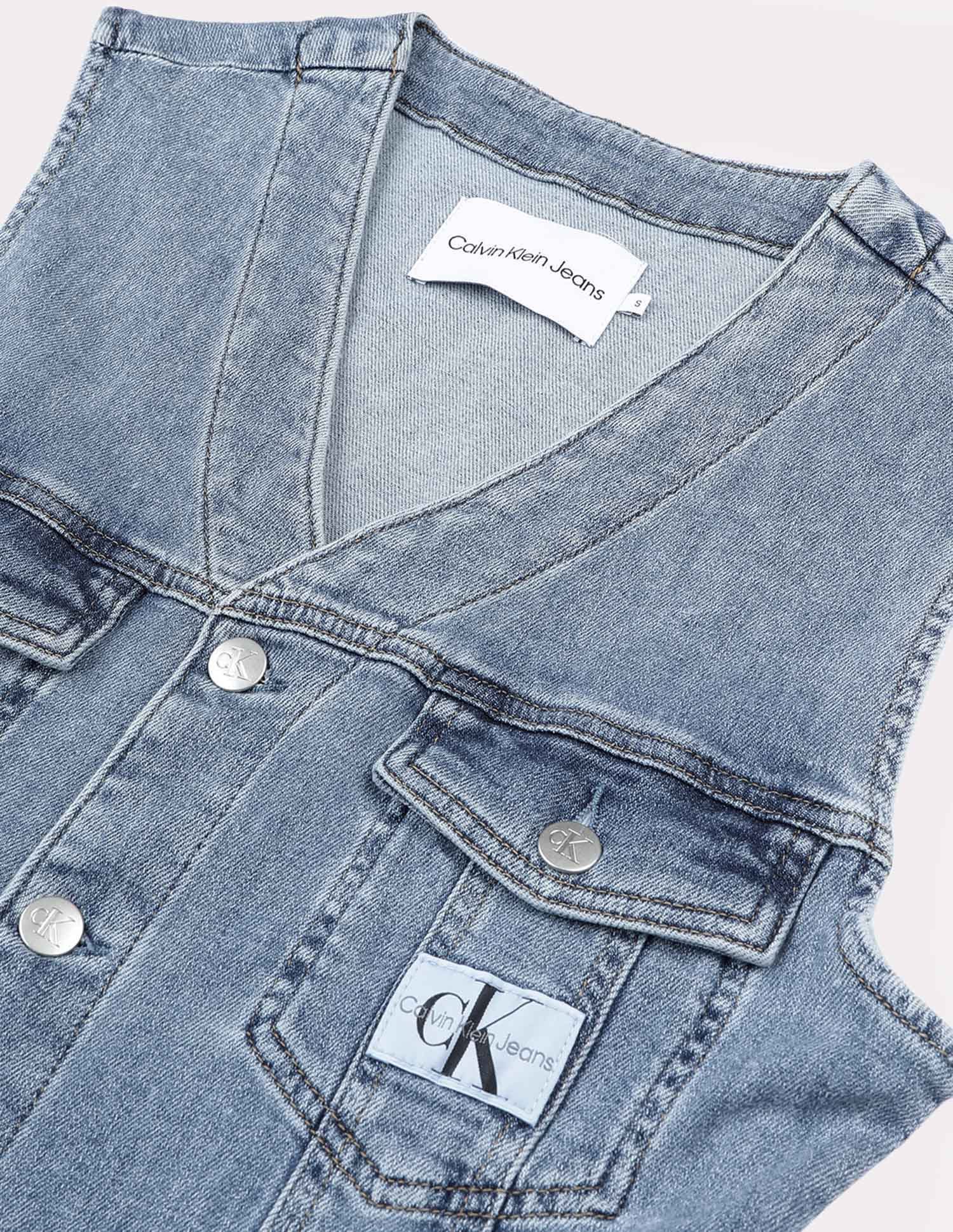 calvin klein denim dress zipper Denim Zip-Through Mini Dress by Calvin Klein Jeans Online | THE ICONIC