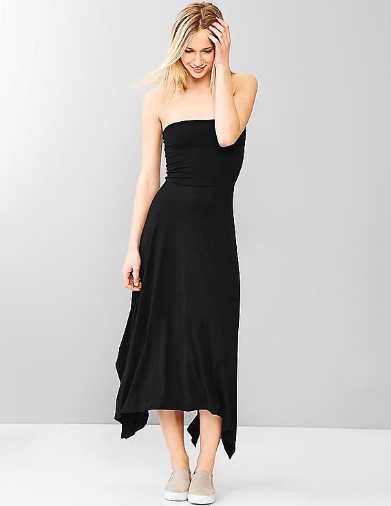 Gap black maxi sale dress