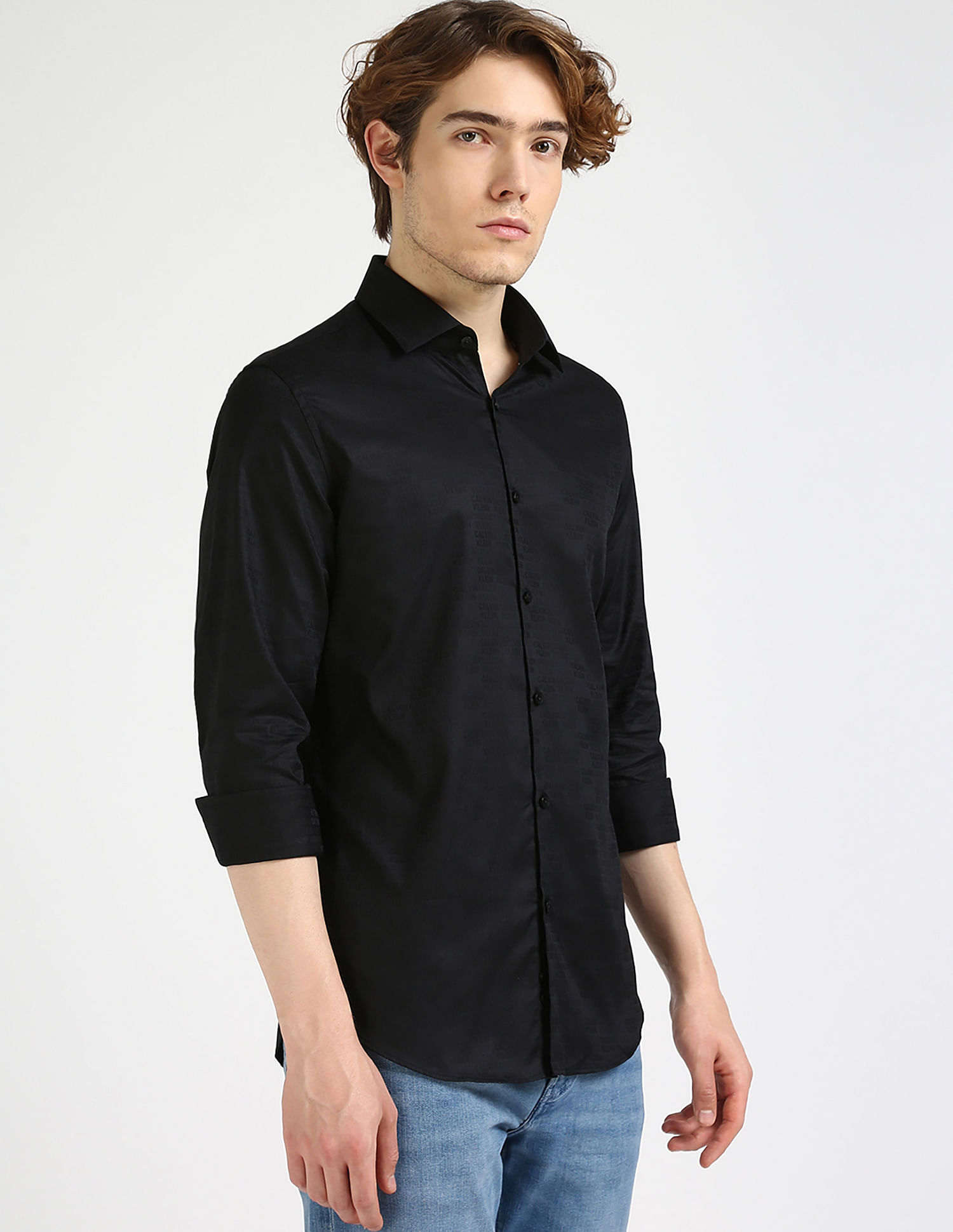 Calvin Klein Jeans Slim Fit Textured Shirt