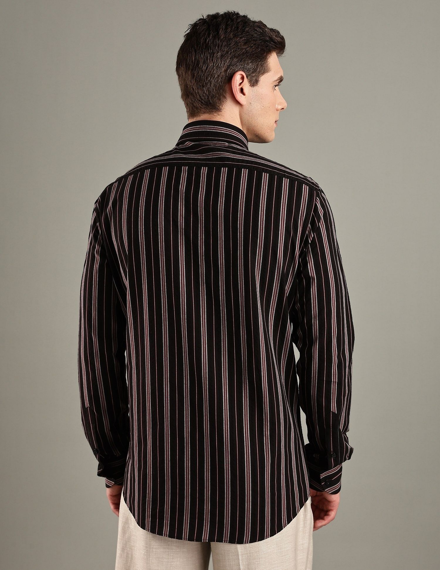 Tommy Hilfiger Striped Slim-Fit Cotton Woven Shirt
