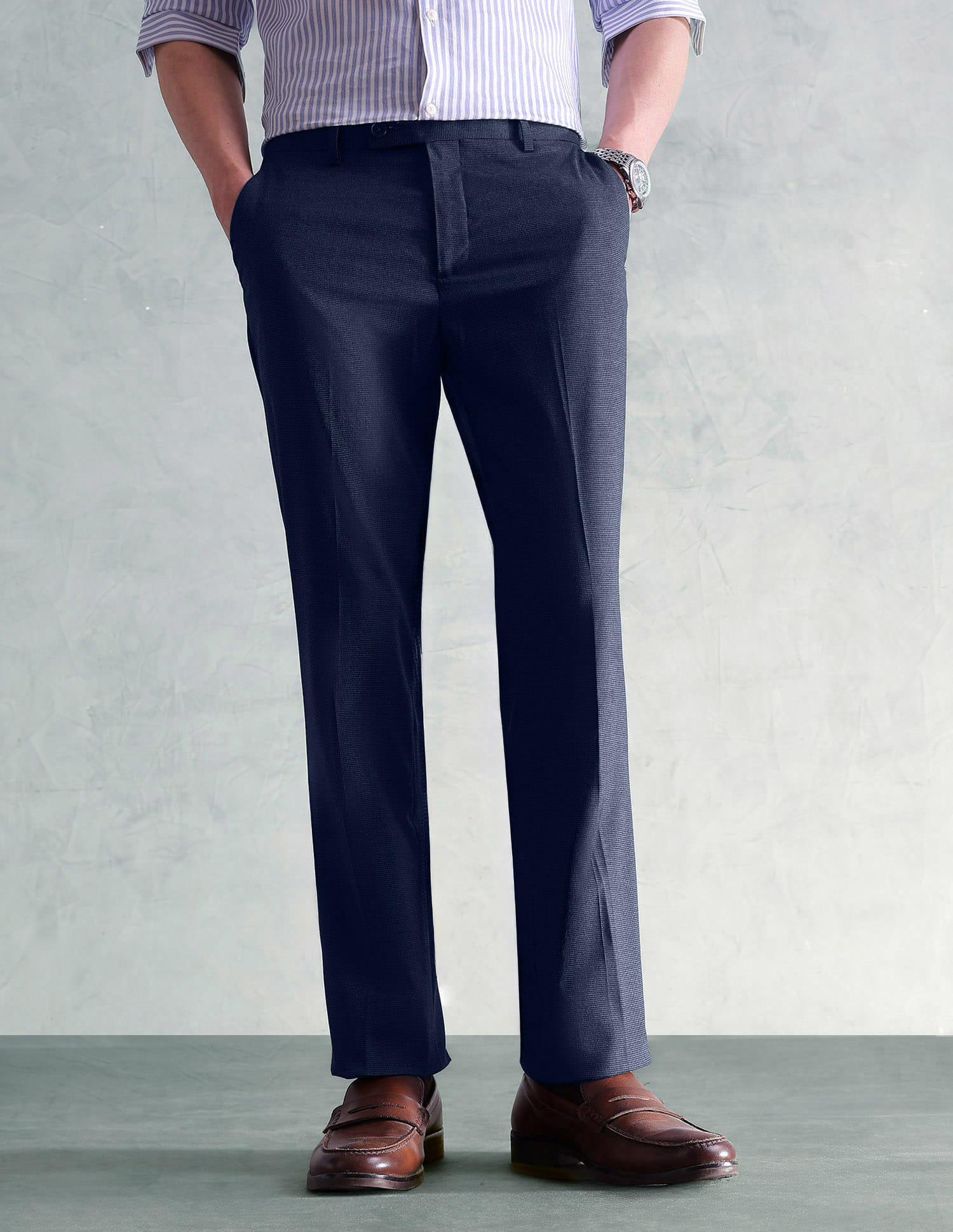 slim fit dress slacks Men's Formal Pants & Suit Pants - Light Grey Classic