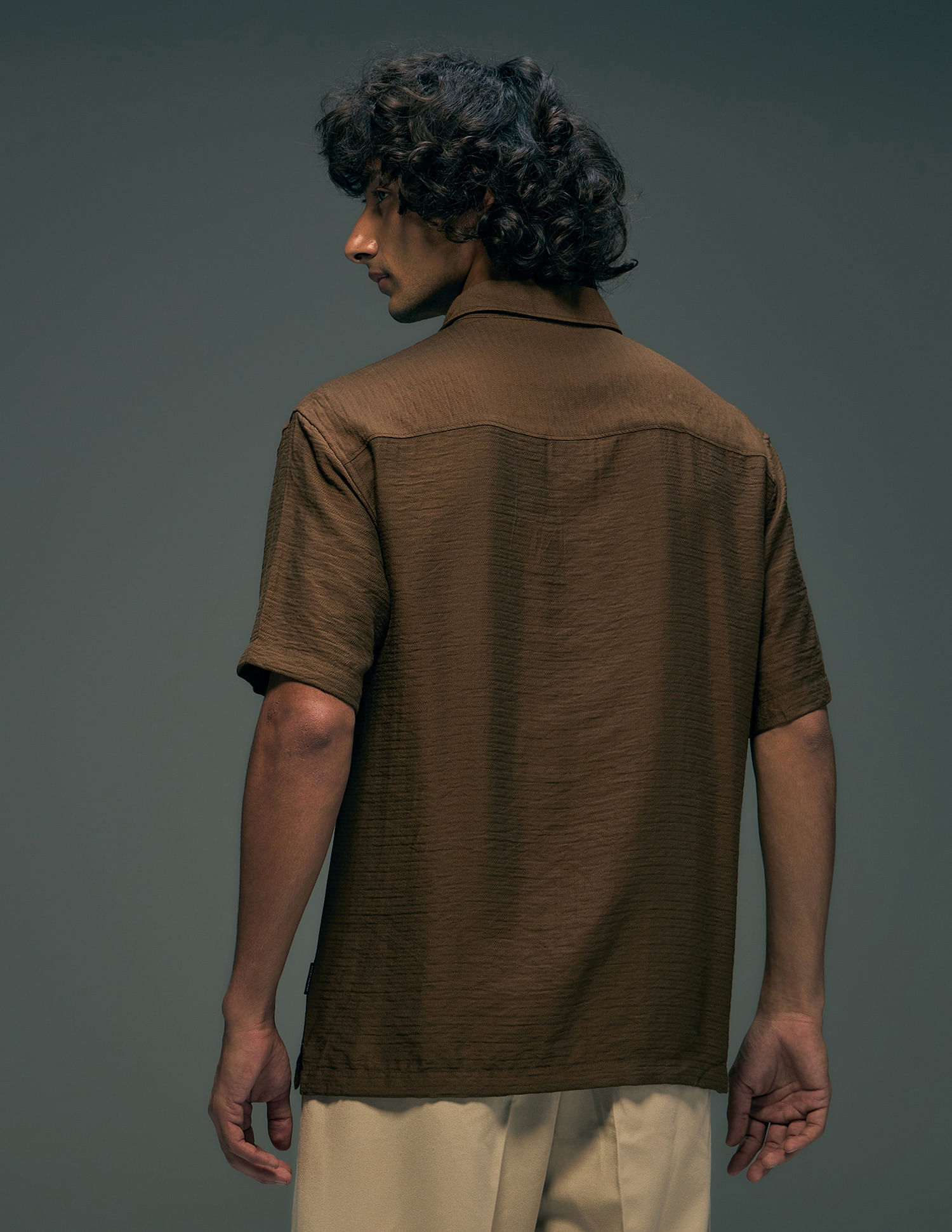 Flying Machine Textured Oversized Fit Shirt