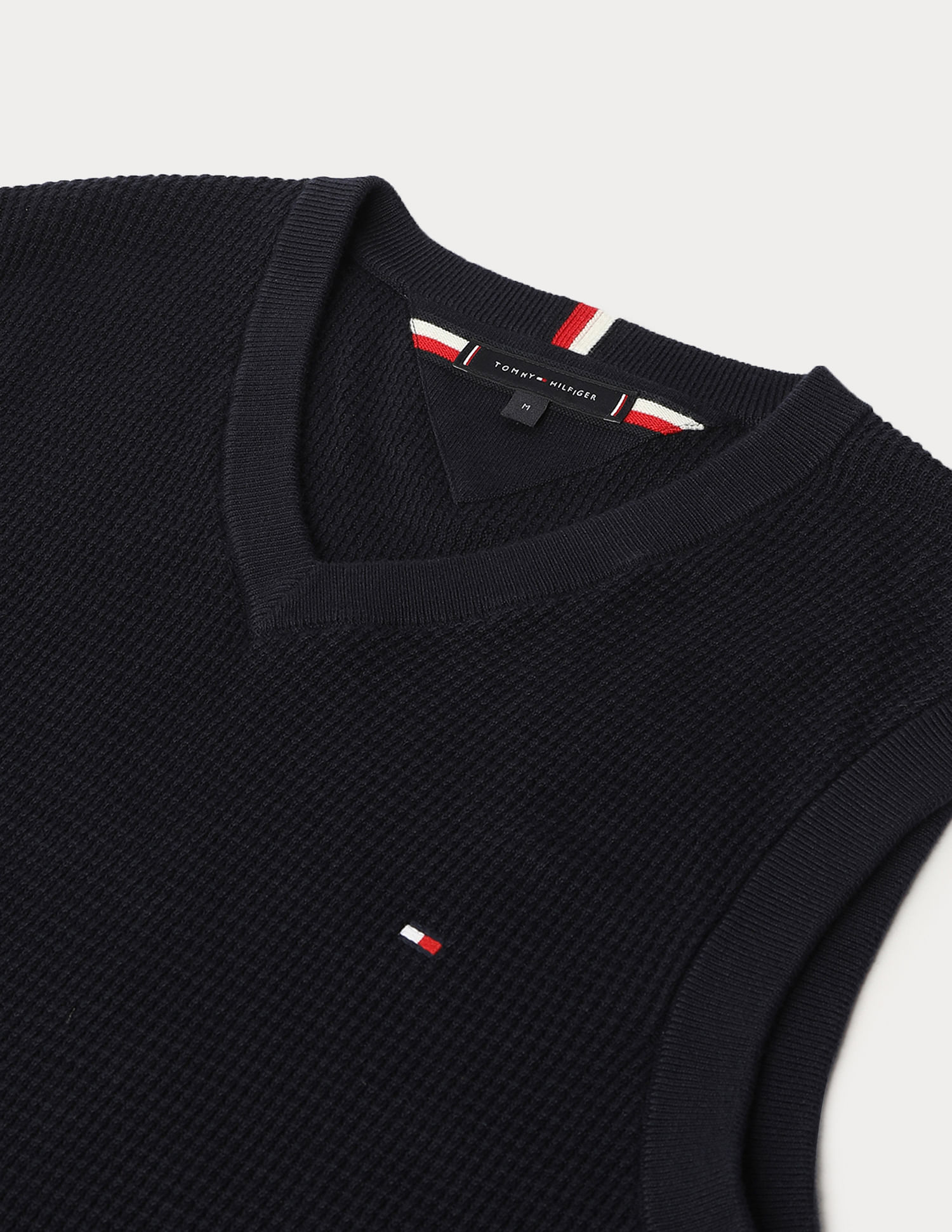 Tommy Hilfiger Refined Structure Sleeveless Jacket