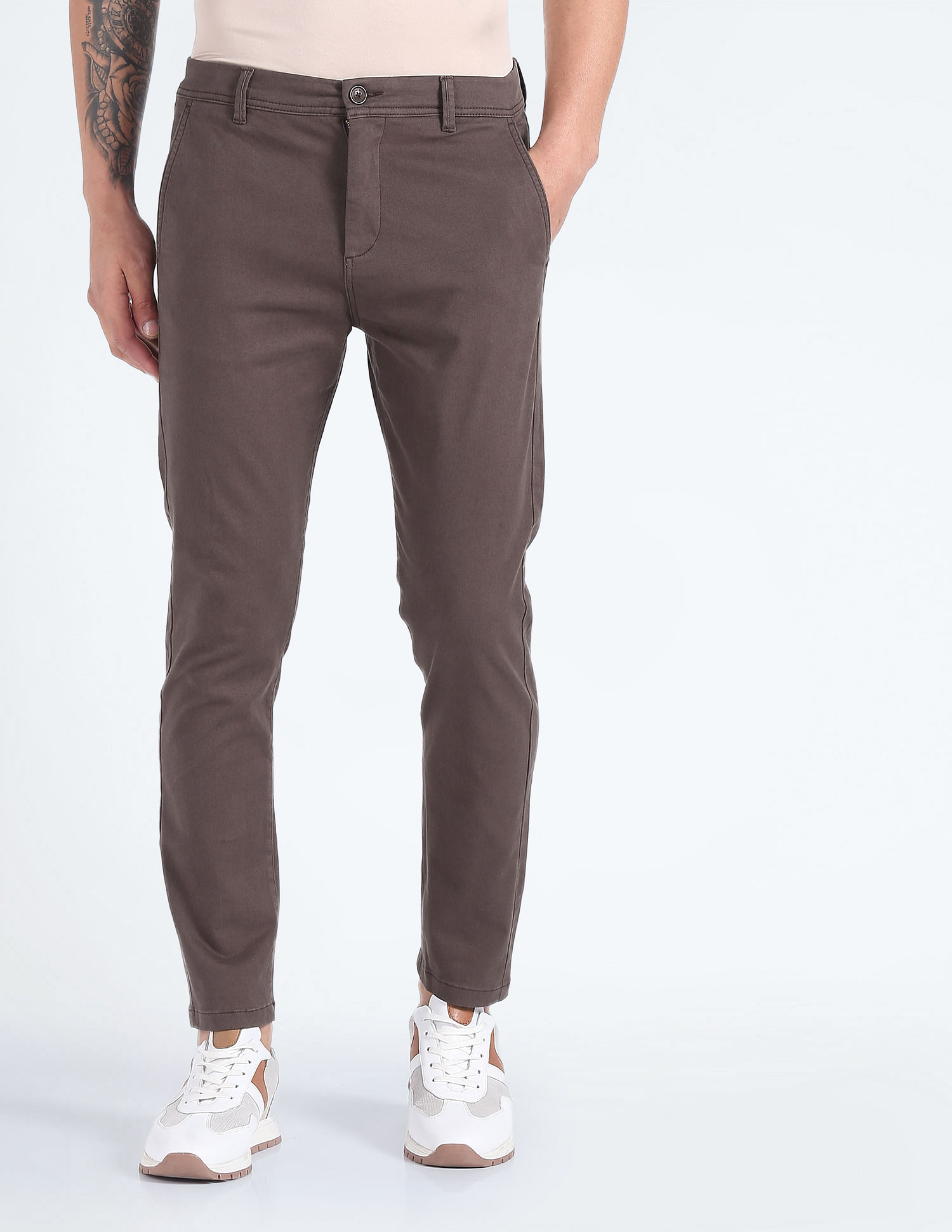 Flying Machine Solid Twill Trousers