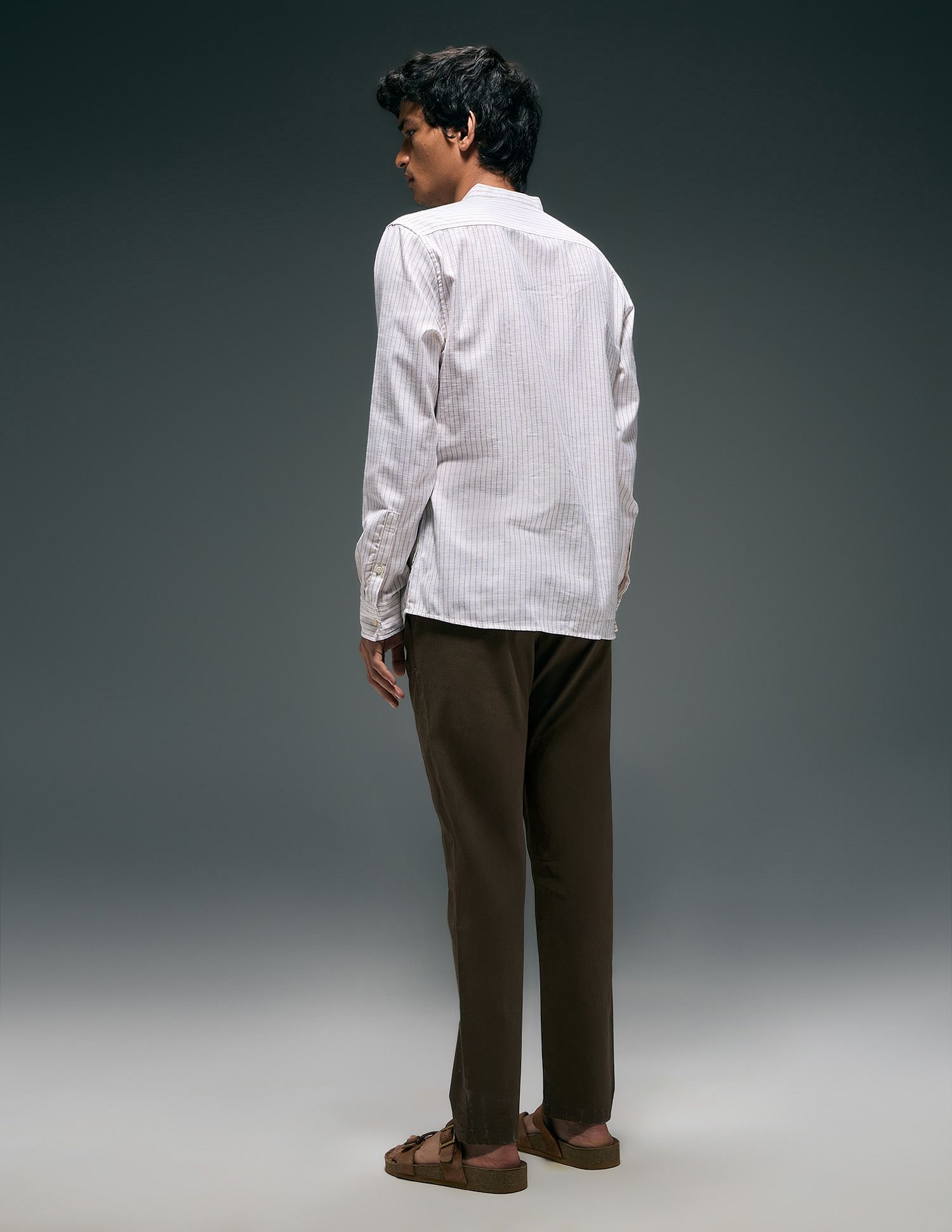 Flying Machine Slash Slim Tapered Fit Satin Trousers