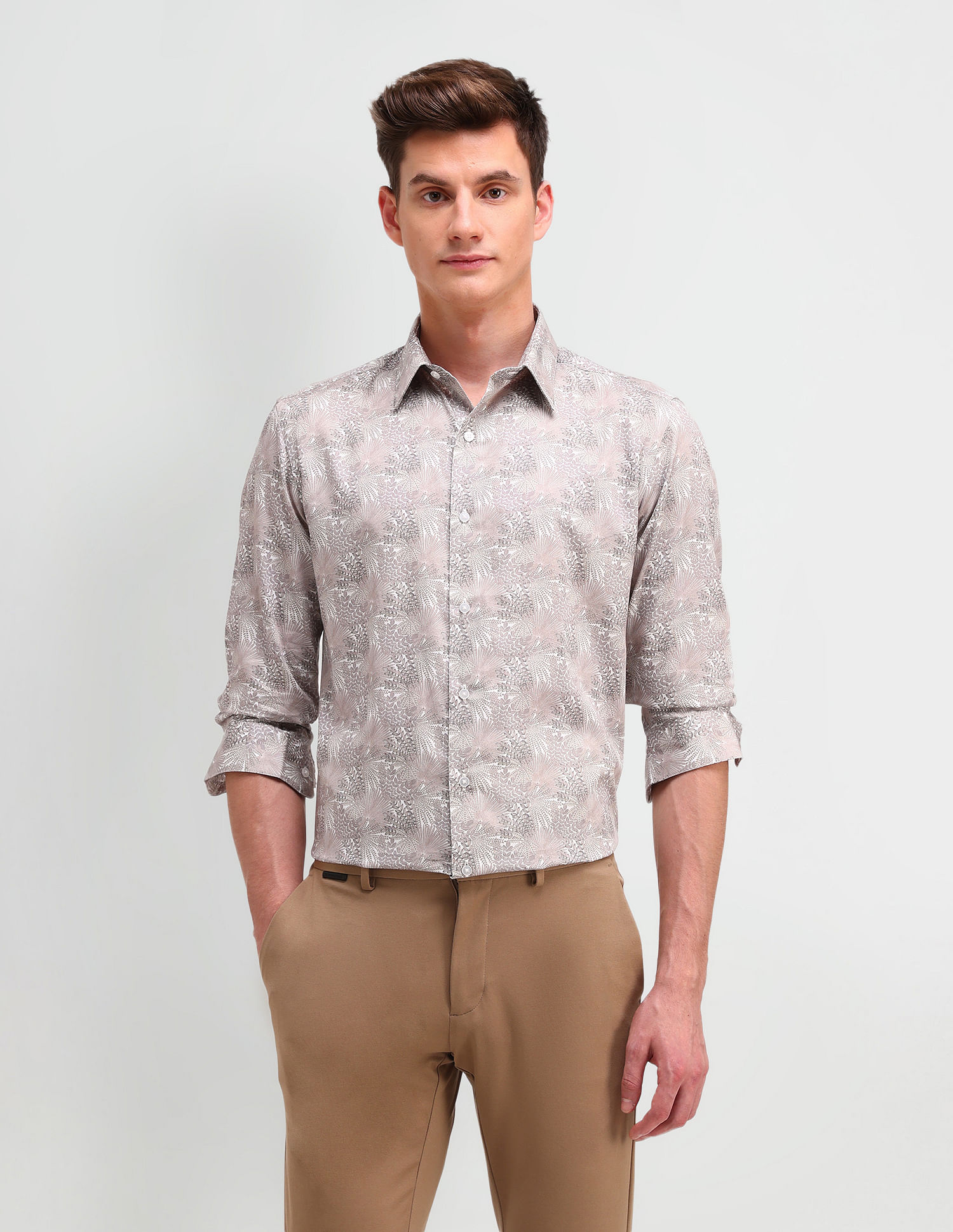 Arrow Newyork Manhattan Slim Fit All-Over Shirt
