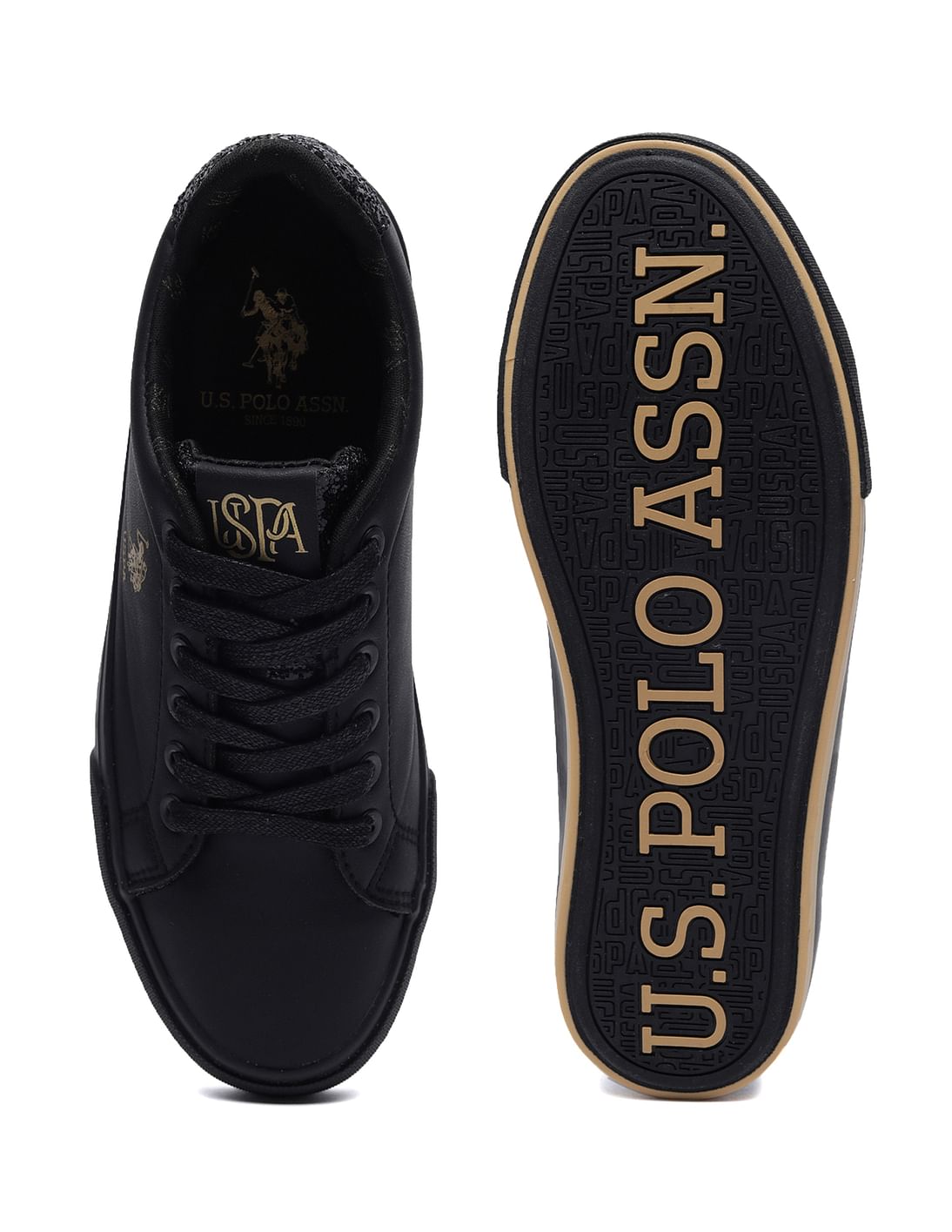 U.S. Polo Assn. Women Panelled Solid Lace Up Beverly Sneakers