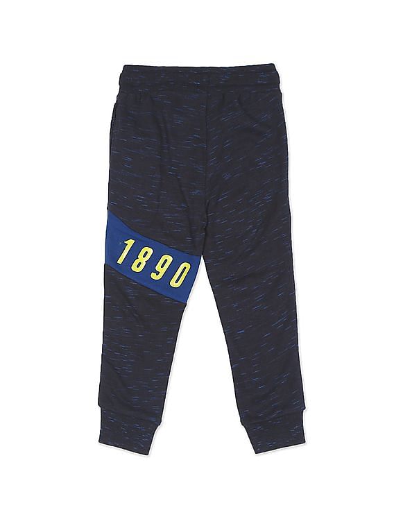 U.S. Polo Assn. Kids Drawstring Waist Heathered Track Pants
