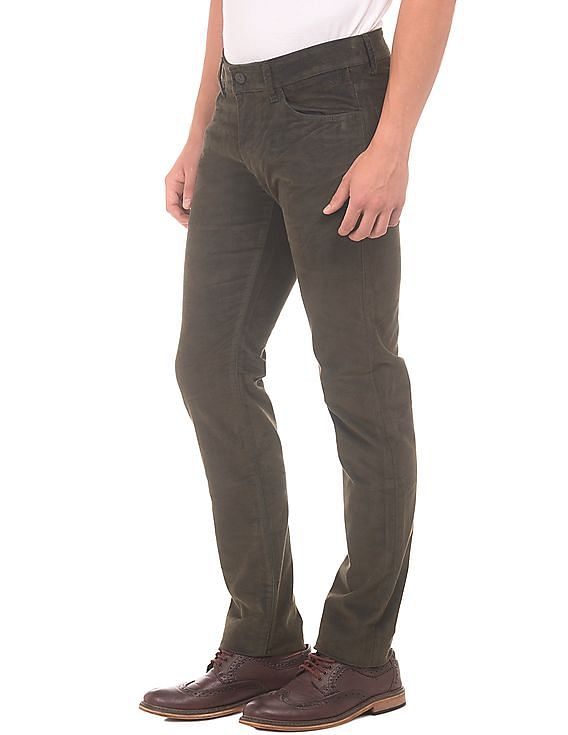 Emporio Armani Skinny Corduroy Trousers - Farfetch