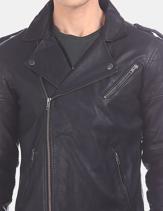 flying machine leather jacket