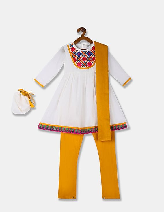 Karigari Girls Assorted Kurta Leggings 