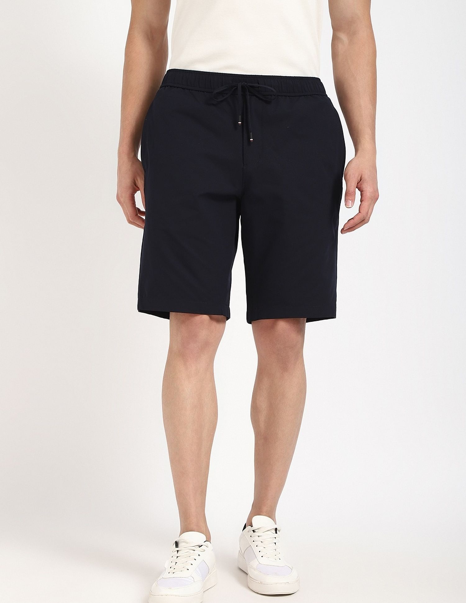 Tommy Hilfiger Relaxed-Fit Solid High-Rise Shorts