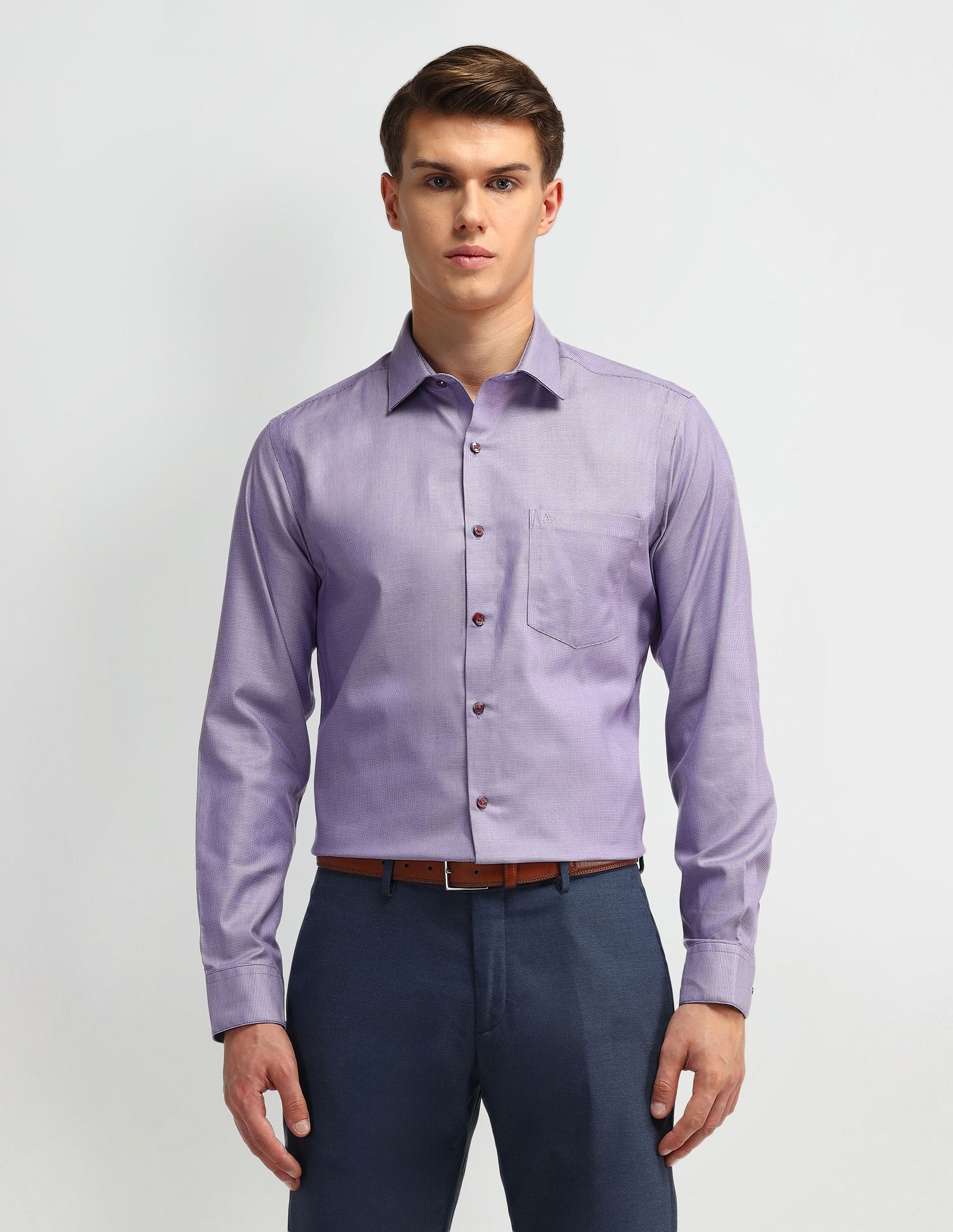 Arrow Liberty Classic Fit Textured Shirt