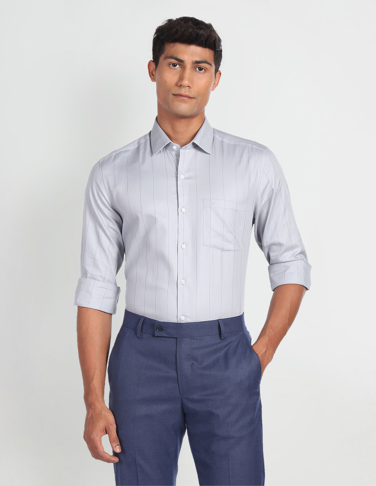 Arrow Vertical Stripe Dobby Shirt