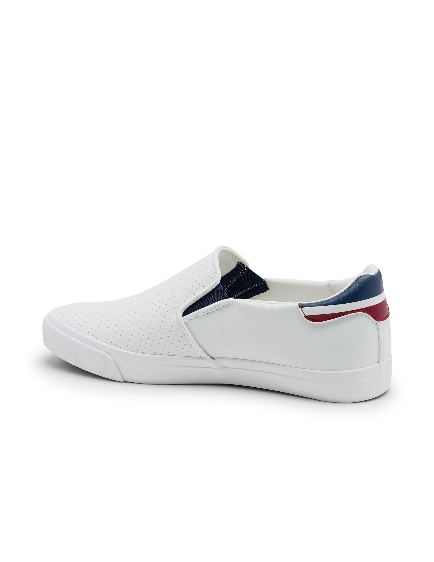 U.S. Polo Assn. Men Brand Stripe Perforated Campbell Slip On Shoes