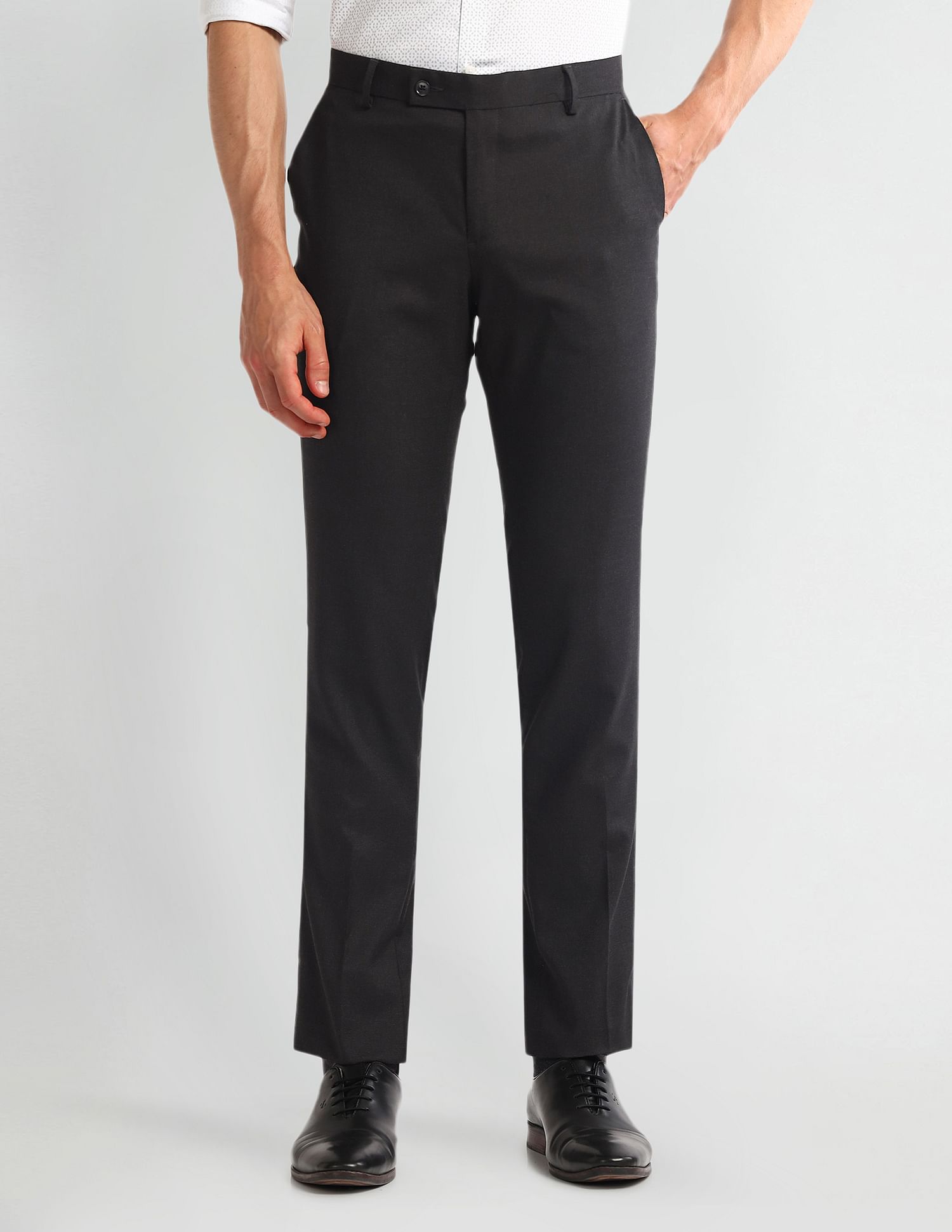 Arrow Mid Rise Tapered Fit Trousers
