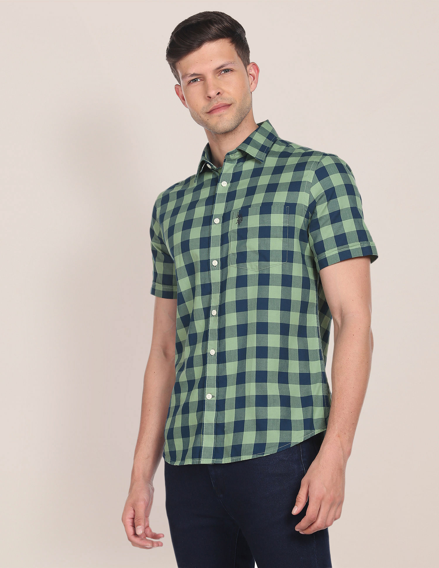 Buffalo Check Twill Workshirt  The Helm Clothing