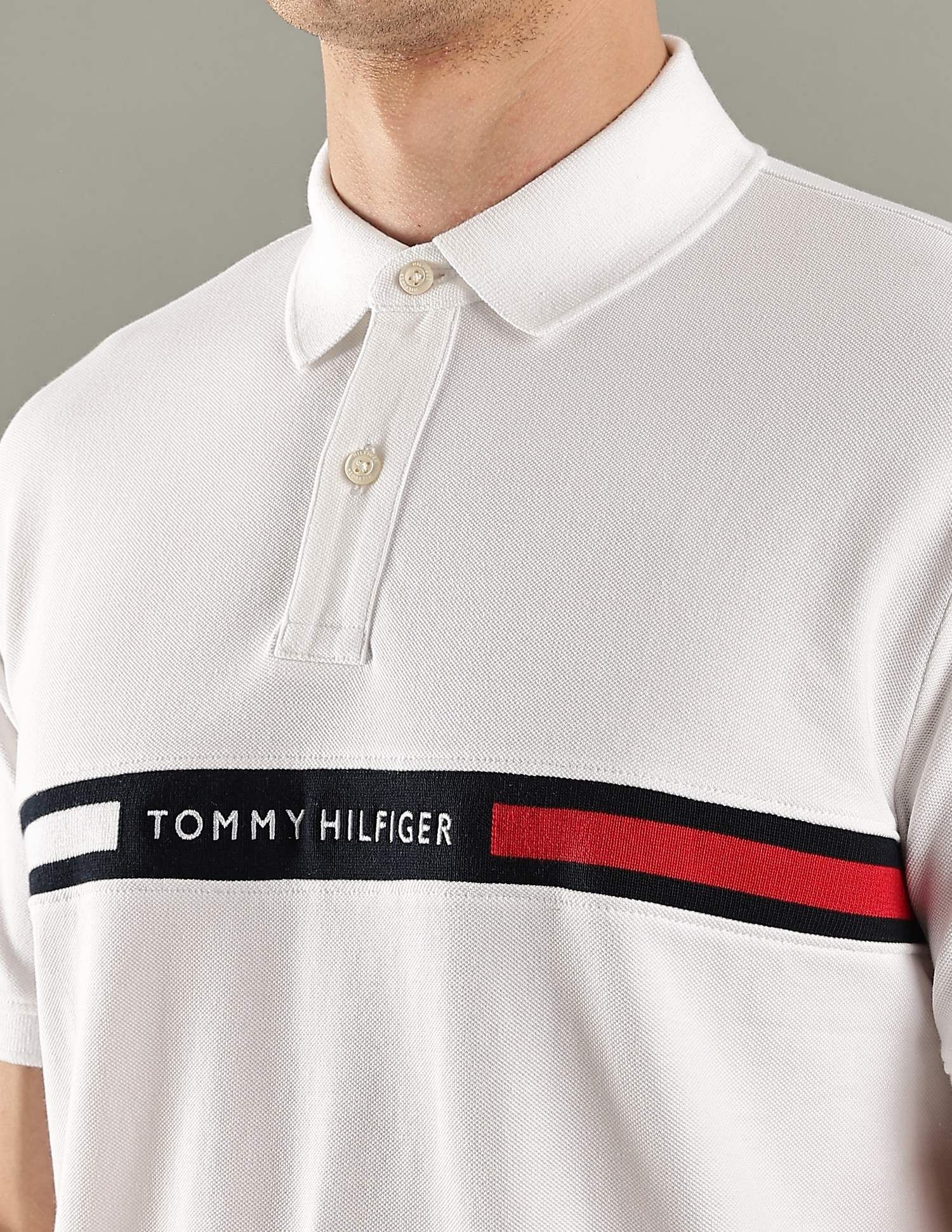 Tommy Hilfiger Logo Regular-Fit Cotton Polo T-Shirt