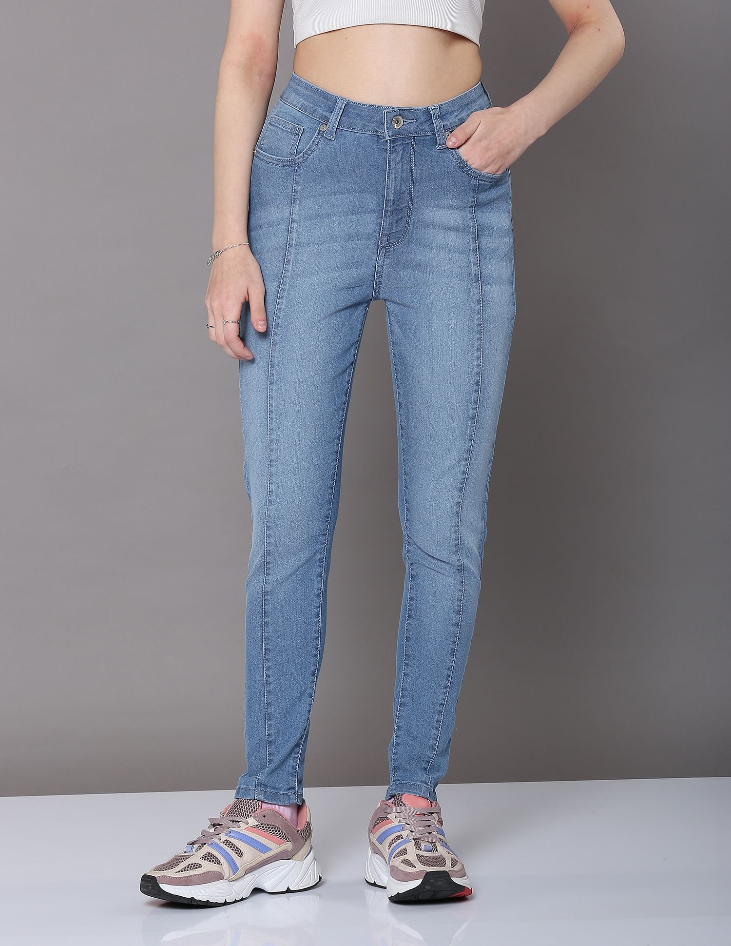 Flying Machine Women High Rise Veronica Skinny Fit Jeans
