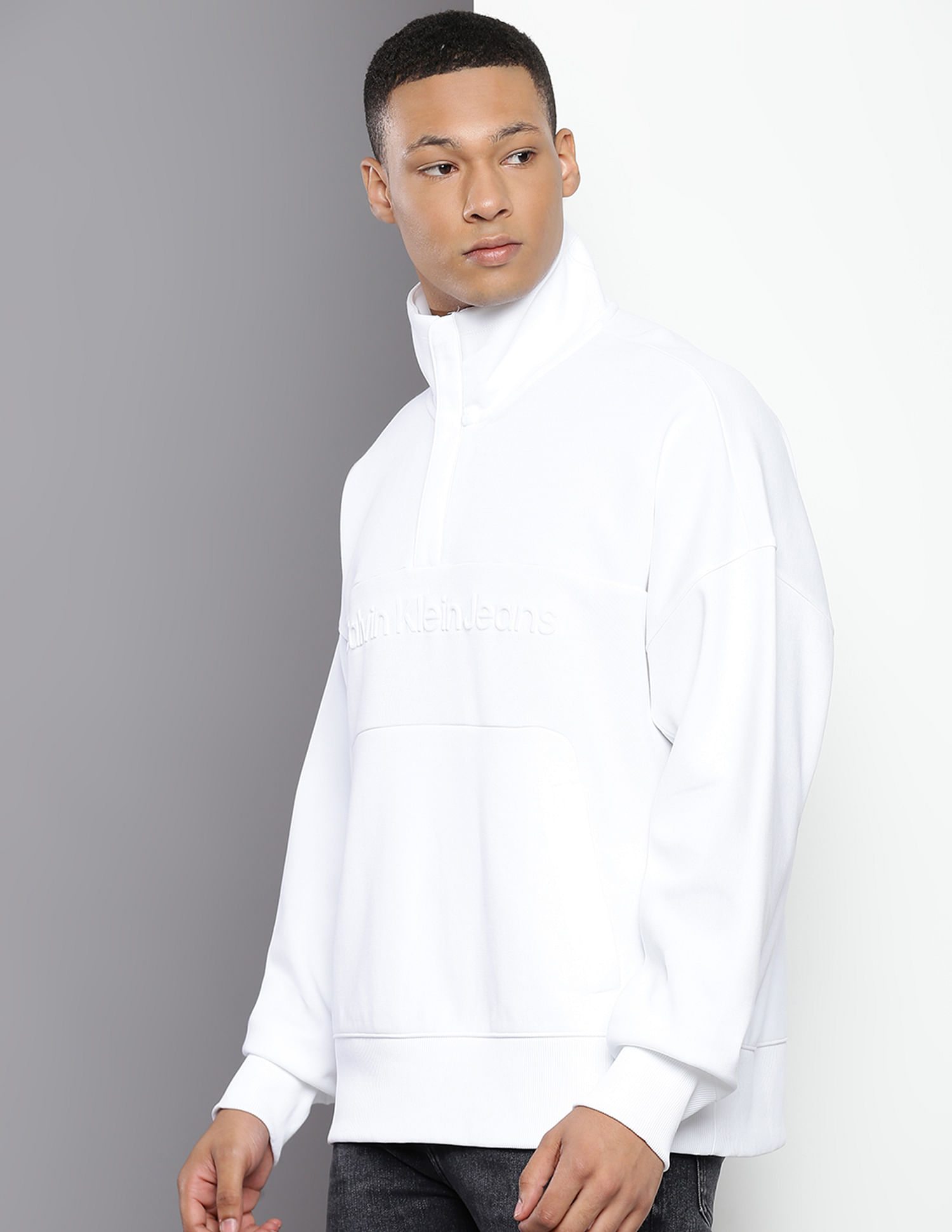 Calvin Klein Institutional Embossed Logo Sweatshirt