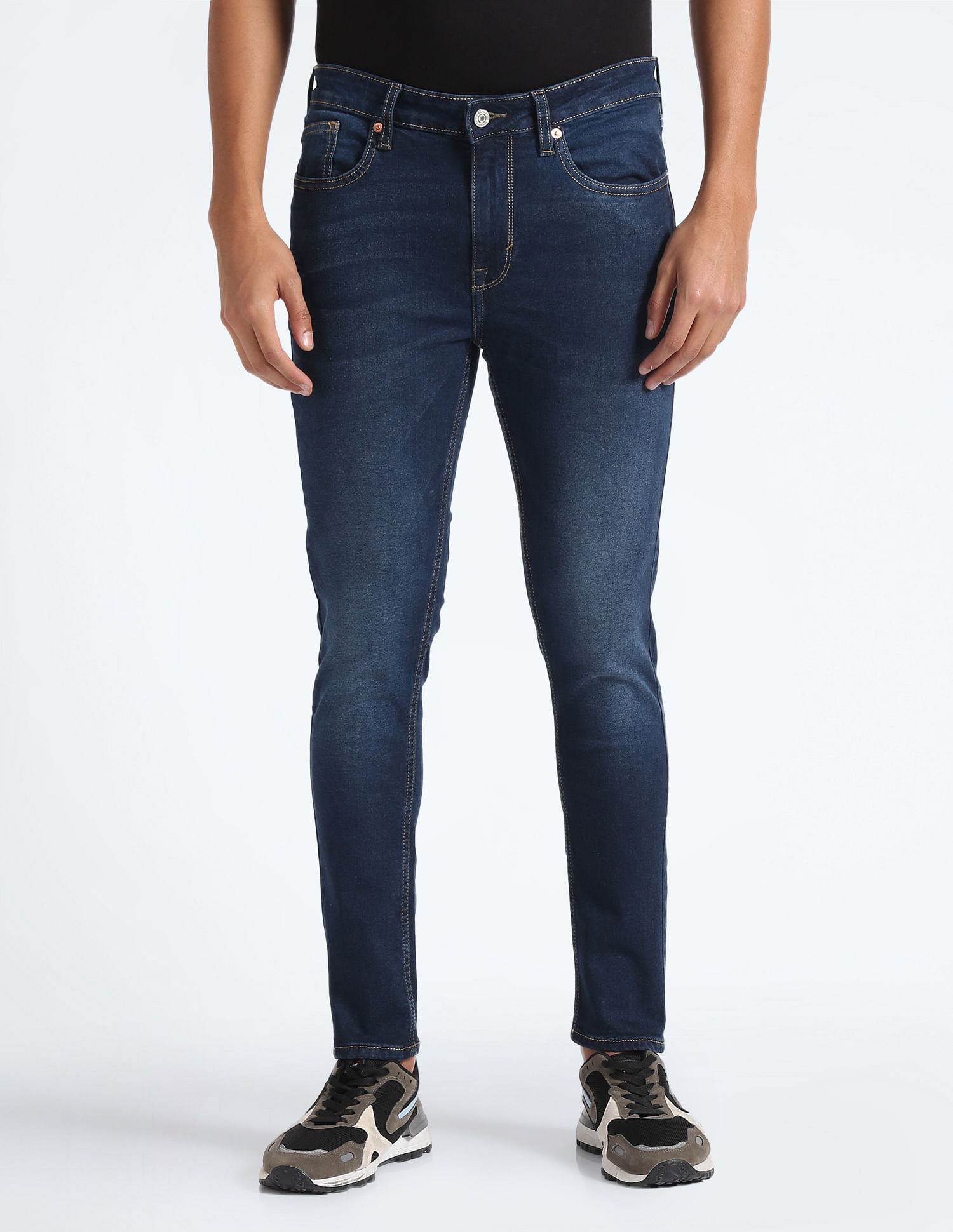 Flying Machine Morrison Skinny Cropped Jeans