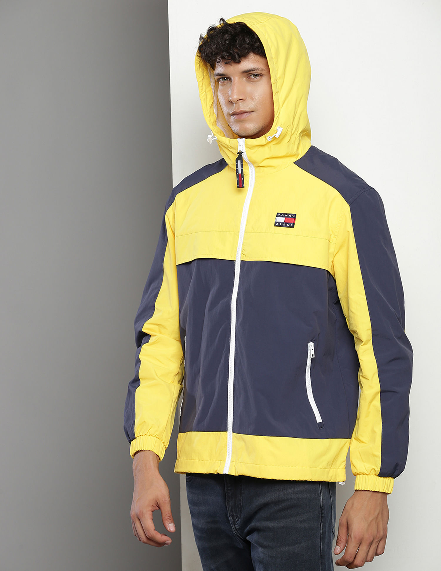 Yellow tommy sale hilfiger windbreaker jacket