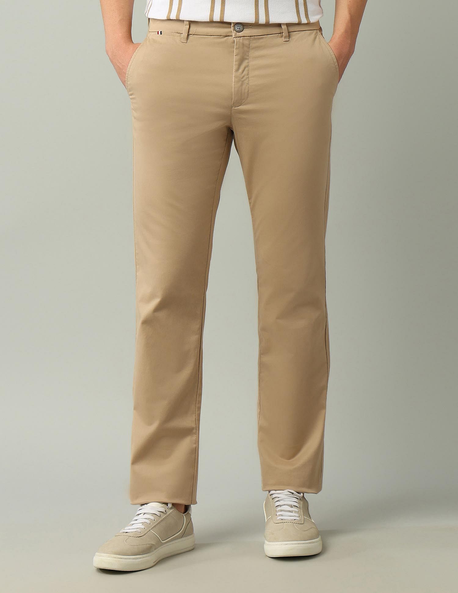 Arrow Sport AutoFlex Solid Twill Trousers