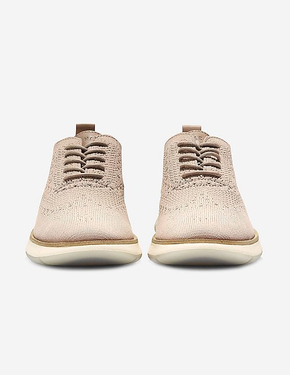 Buy Cole Haan Women Beige 4.ZERØGRAND Stitchlite Wingtip