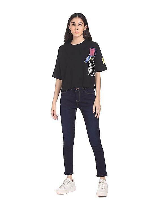 Flying Machine Women Mid Rise Skinny Fit Jeans