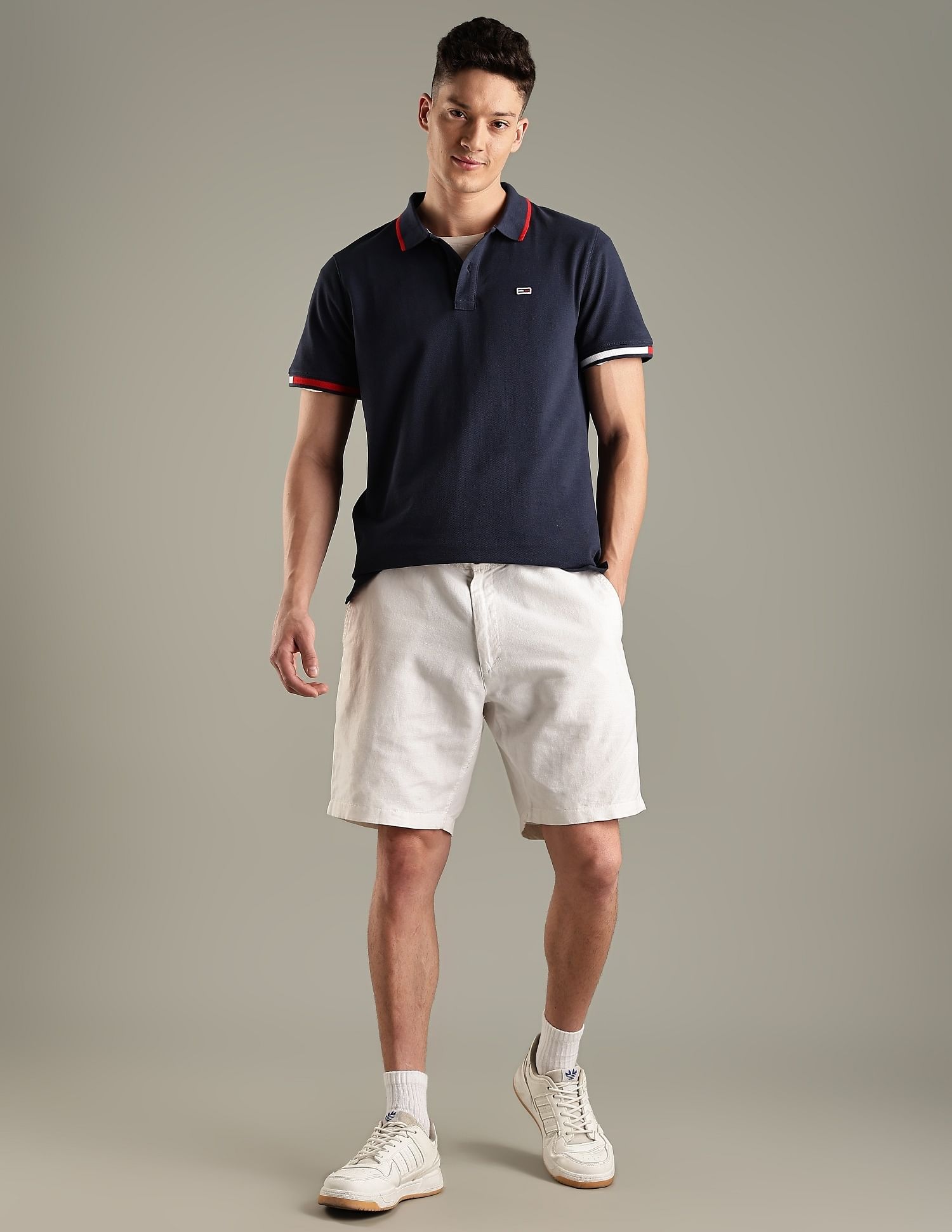 Tommy Hilfiger Solid Regular-Fit Cotton Polo Shirt