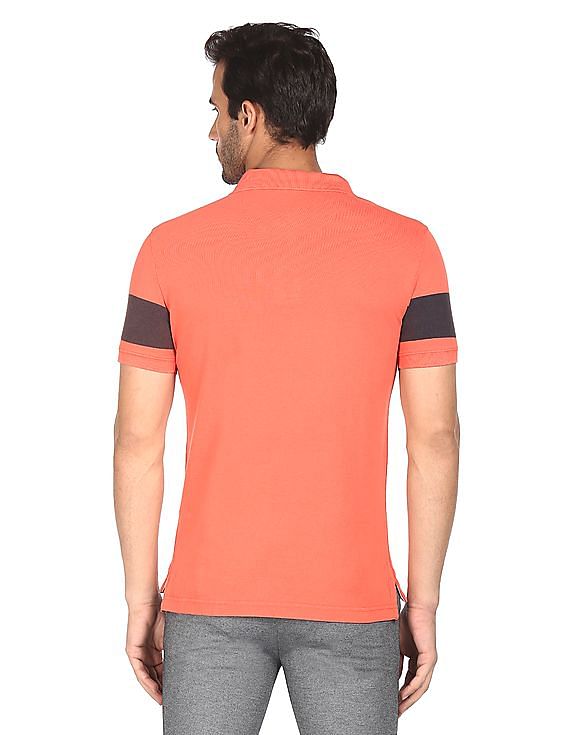 U.S. Polo Assn. Denim Co. Ribbed Collar Solid Polo Shirt