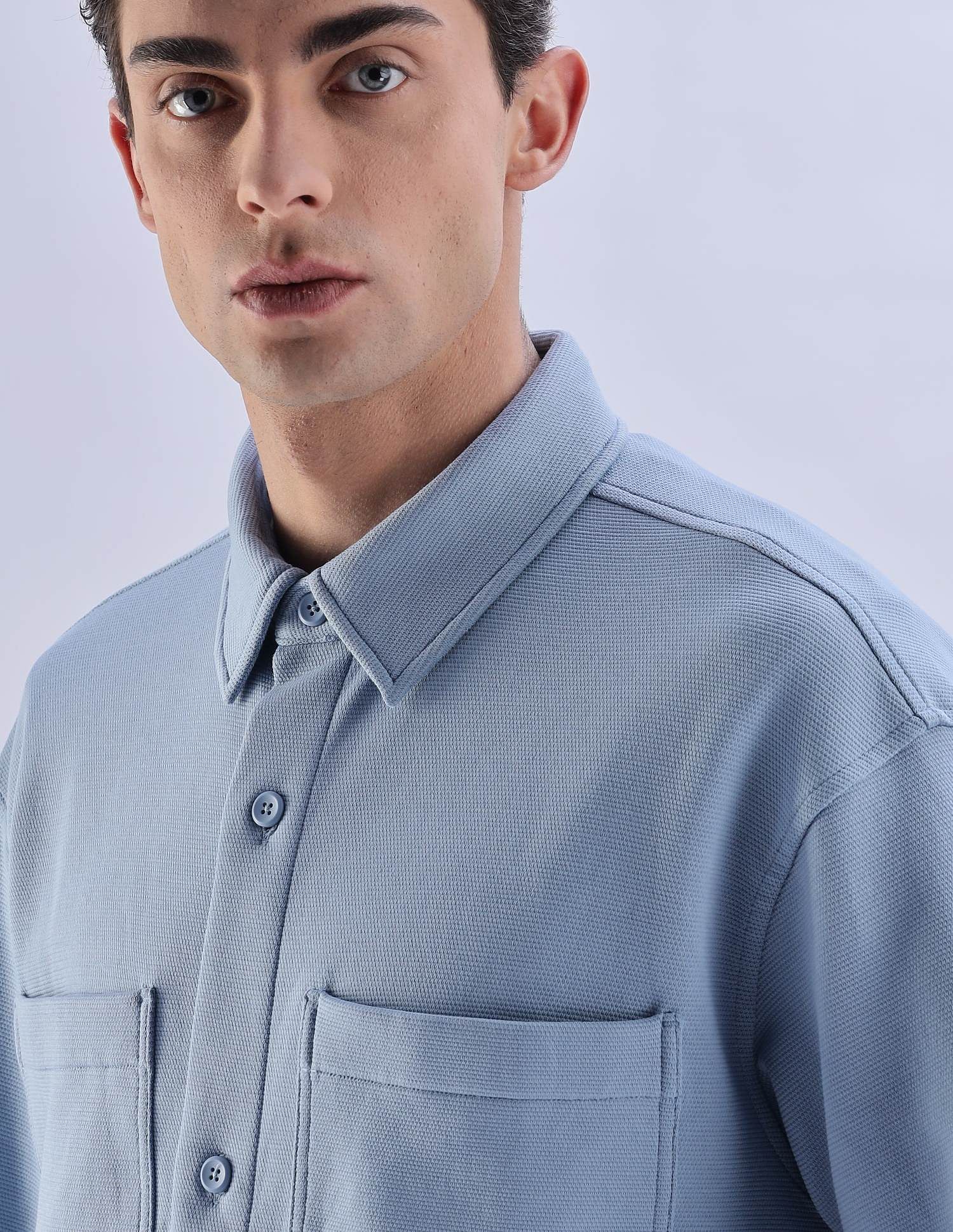 Calvin Klein Jeans Solid Relaxed Fit Woven Shirt