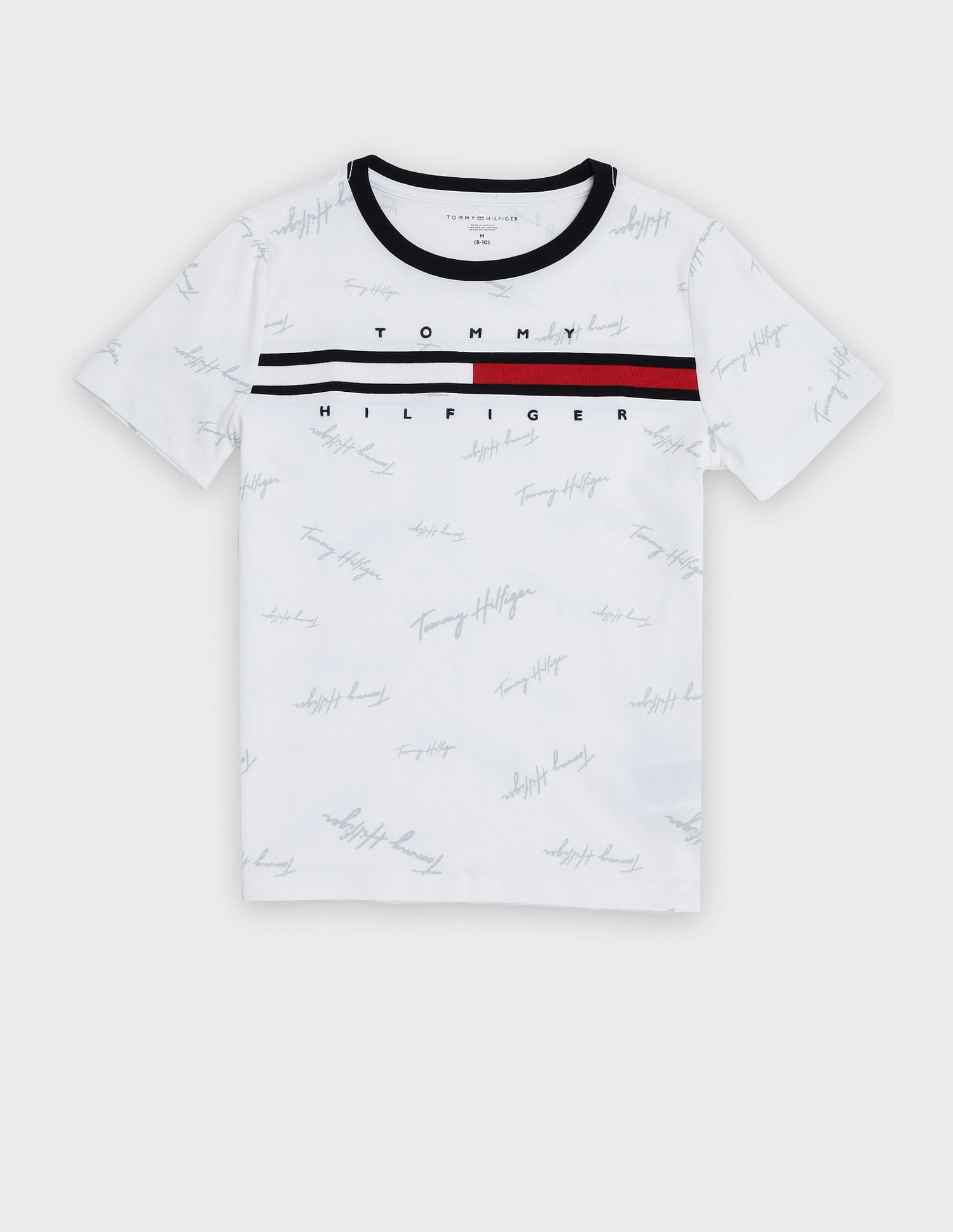 Tommy Hilfiger Kids Boys Logo Regular Fit Cotton T-Shirt