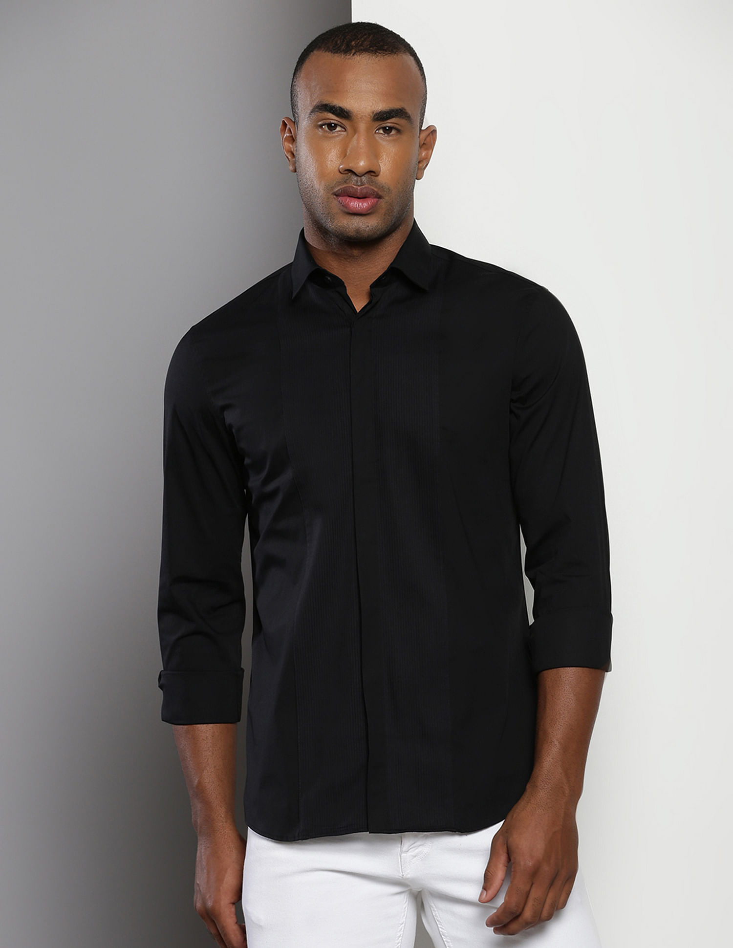 Calvin Klein Long Sleeve Solid Casual Shirt