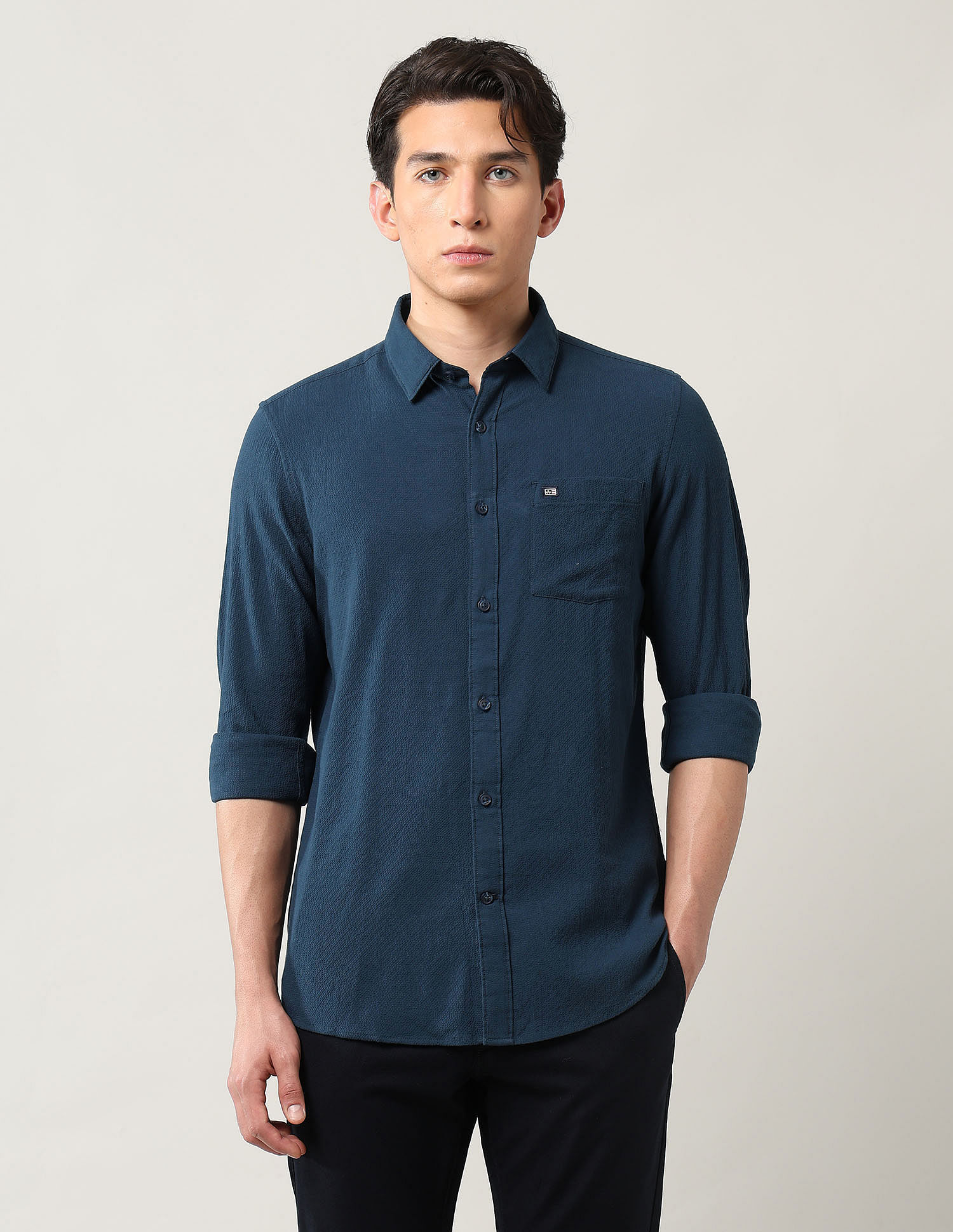 Arrow Sport Textured Slim Fit Shirt