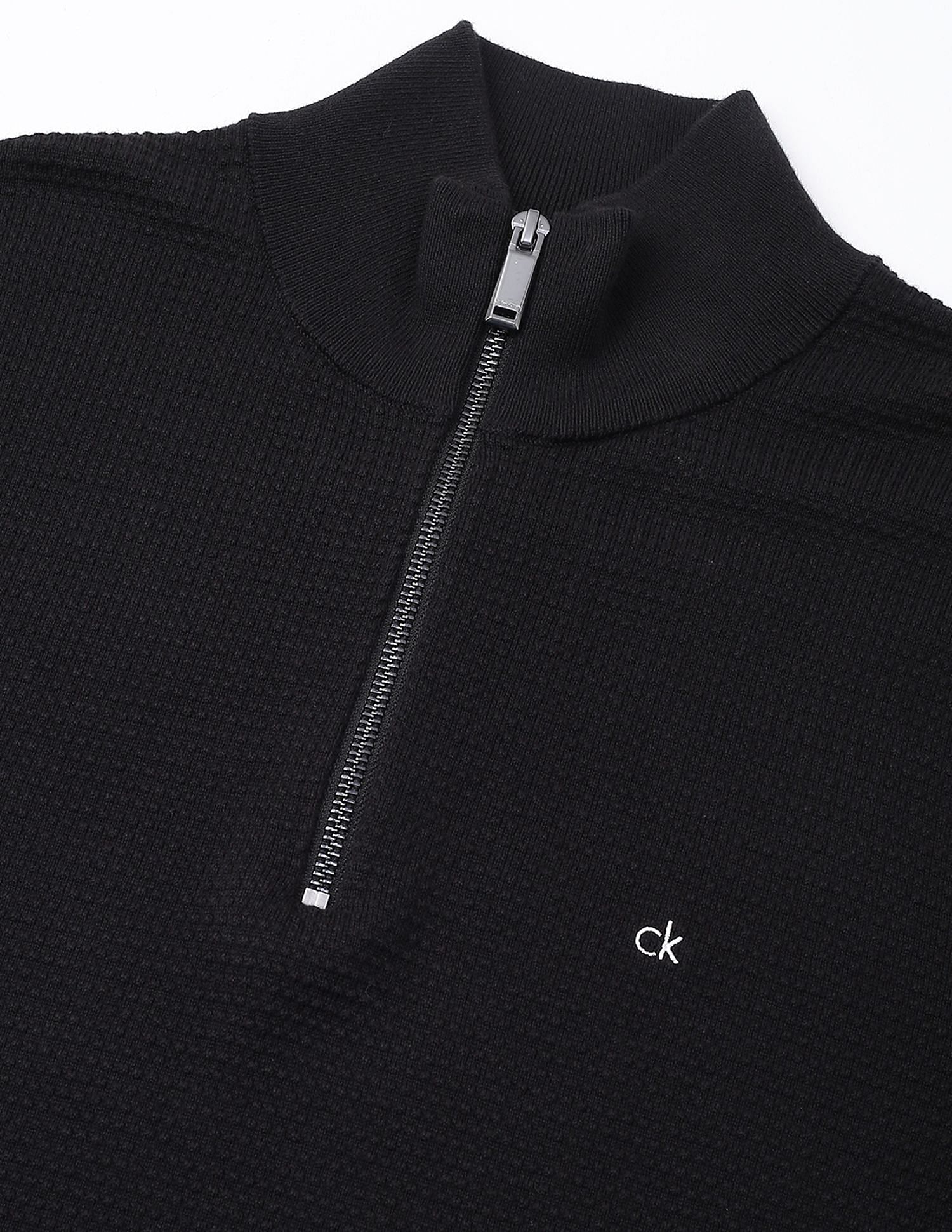 Calvin Klein Jeans Textured Regular-Fit Cotton Sweater