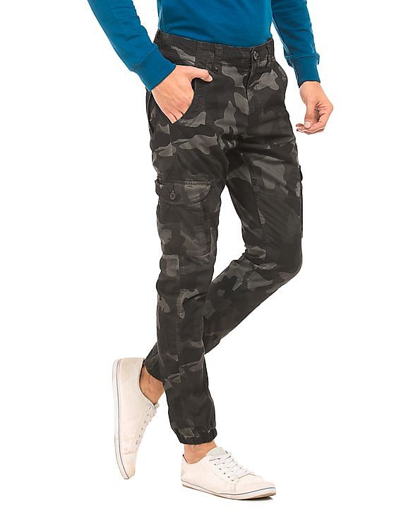 Buy Flying Machine Mid Rise Solid Casual Trousers - NNNOW.com