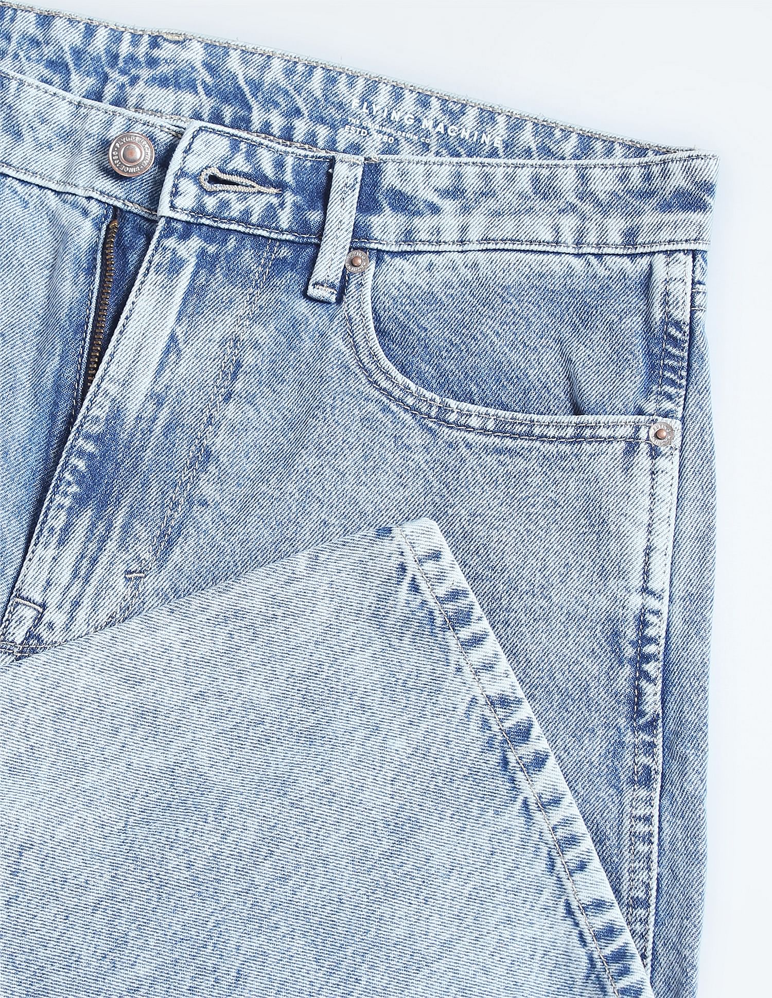Flying Machine Cobain 90s Loose Fit Rinsed Jeans